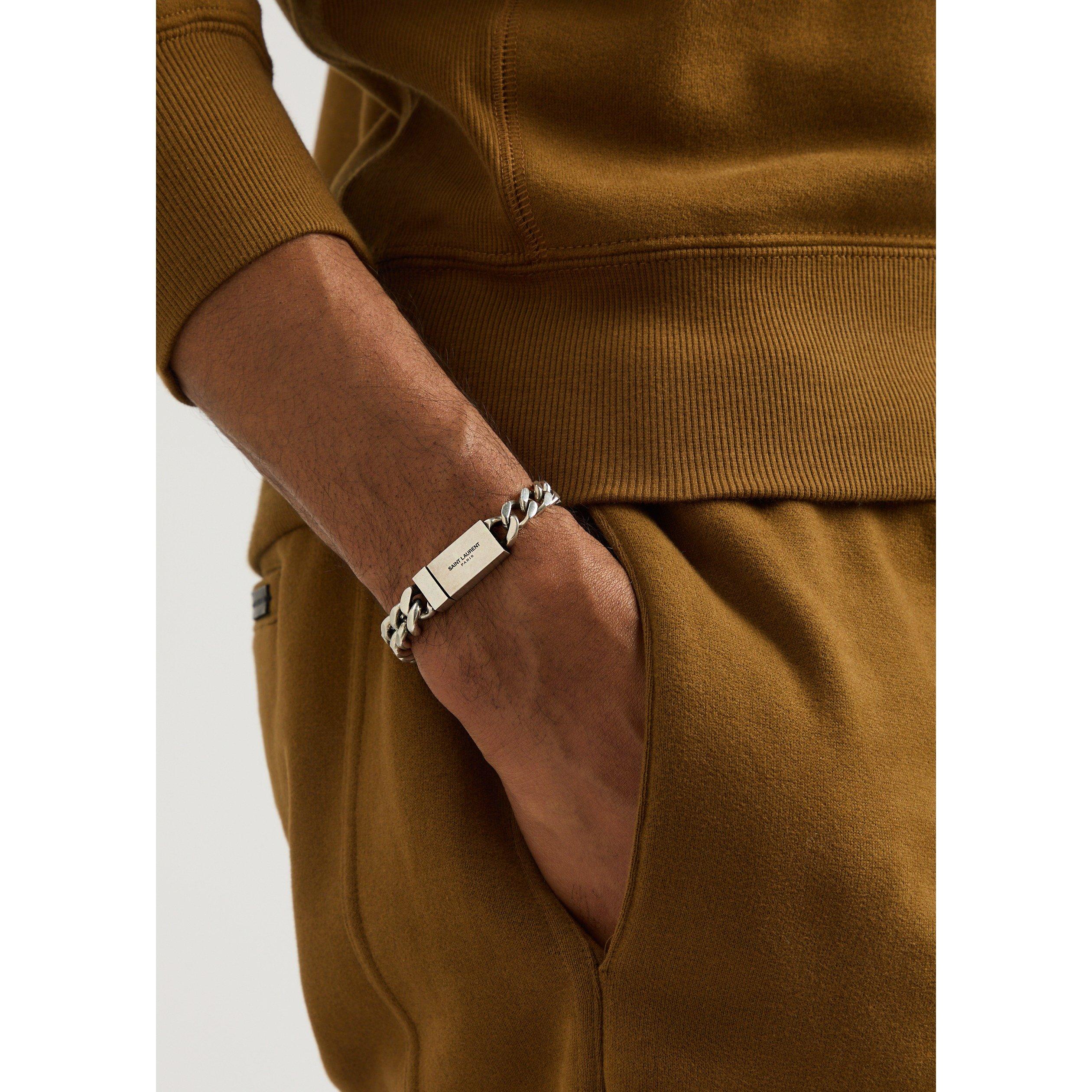 Saint Laurent | Men's Brass Chain Bracelet | HARVEY NICHOLS