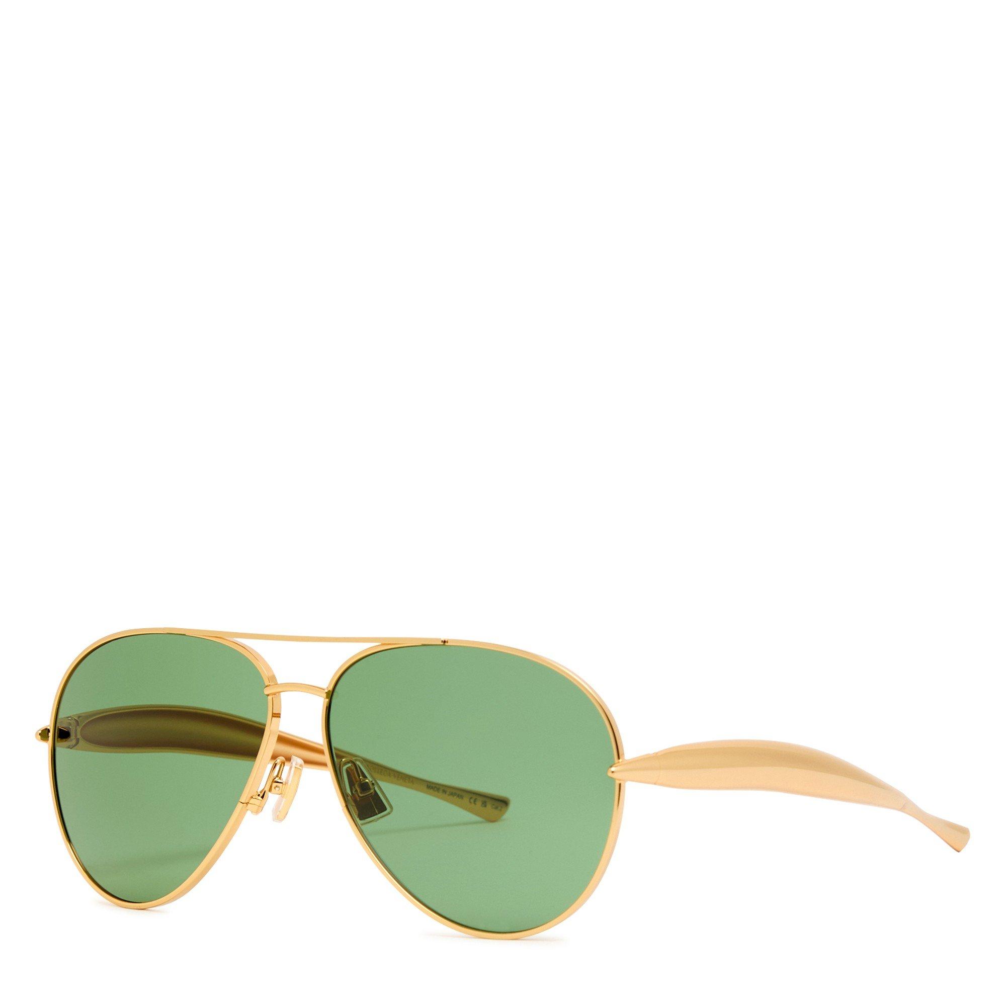 GOLD - Bottega Veneta - BV METAL FRAME AVIATOR SG