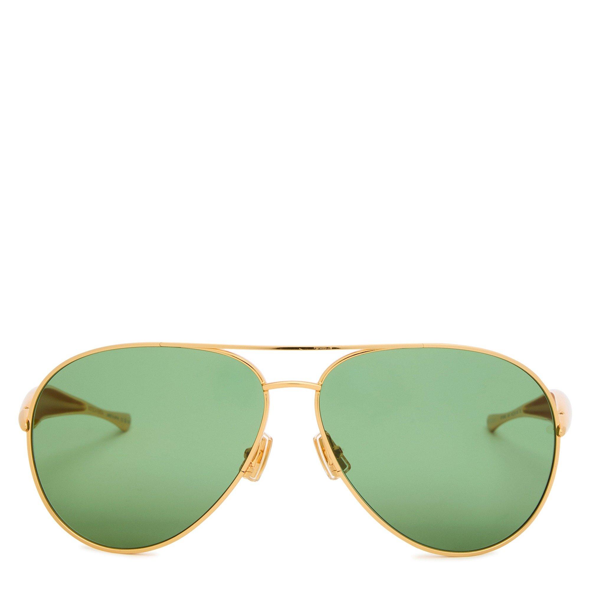GOLD - Bottega Veneta - BV METAL FRAME AVIATOR SG - 2