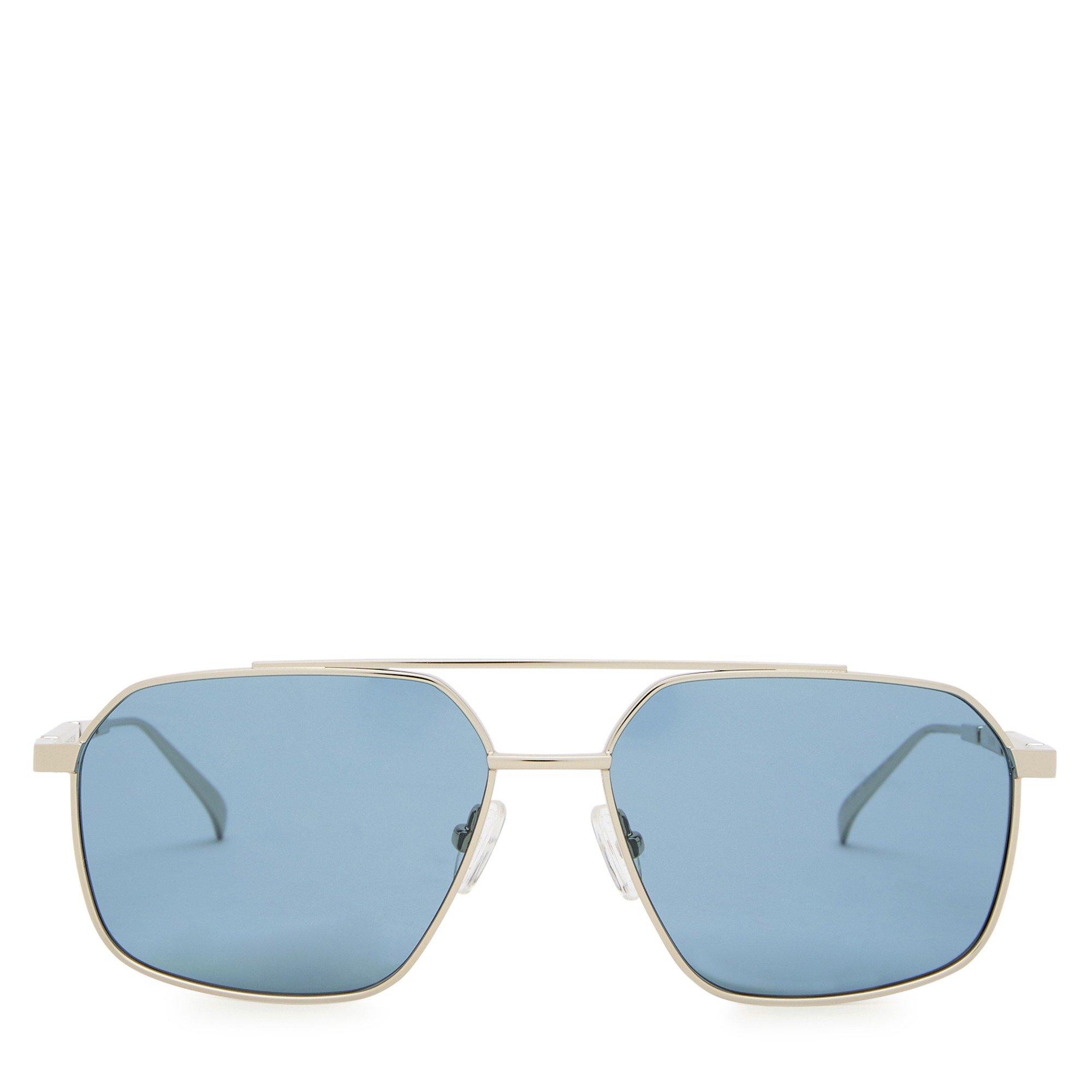 SILVER - Alexander McQueen - Men's Metal Aviator Sunglasses - 2