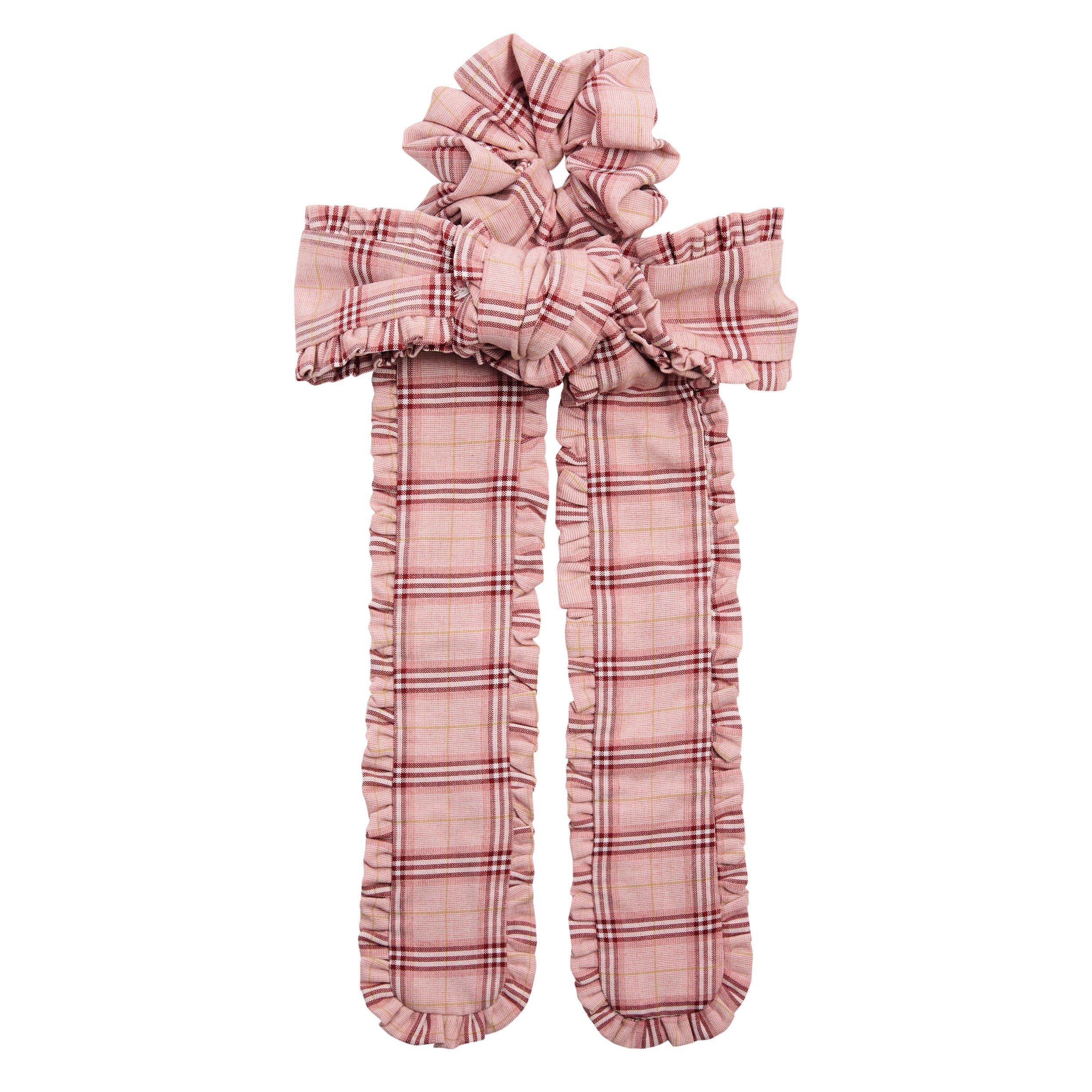 PINK AND OTHER - Sister Jane - ACC POINTE CHECK SCRUNCHIE BOW