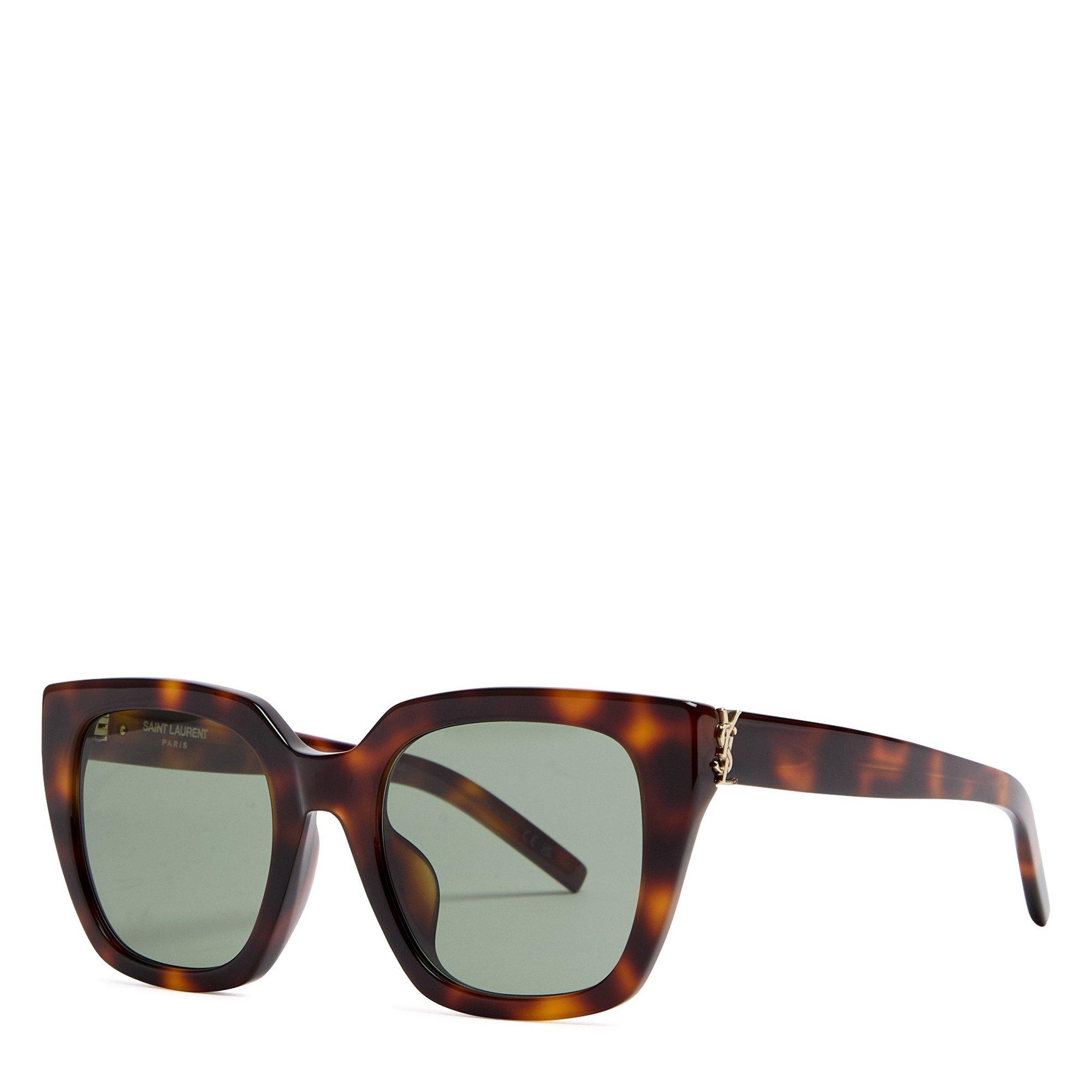 BROWN HAVANA - Saint Laurent - SL F OVERSIZED ACETATE SG - 1