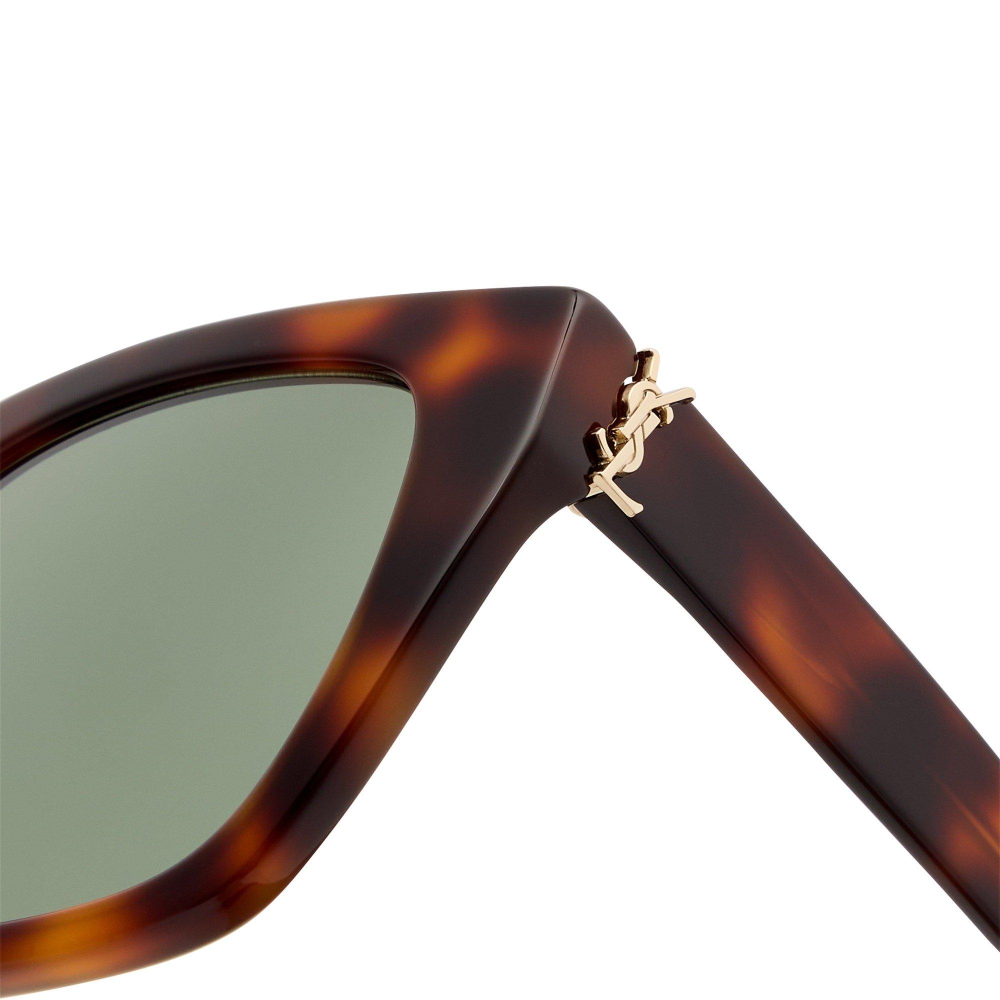 BROWN HAVANA - Saint Laurent - SL F OVERSIZED ACETATE SG - 3