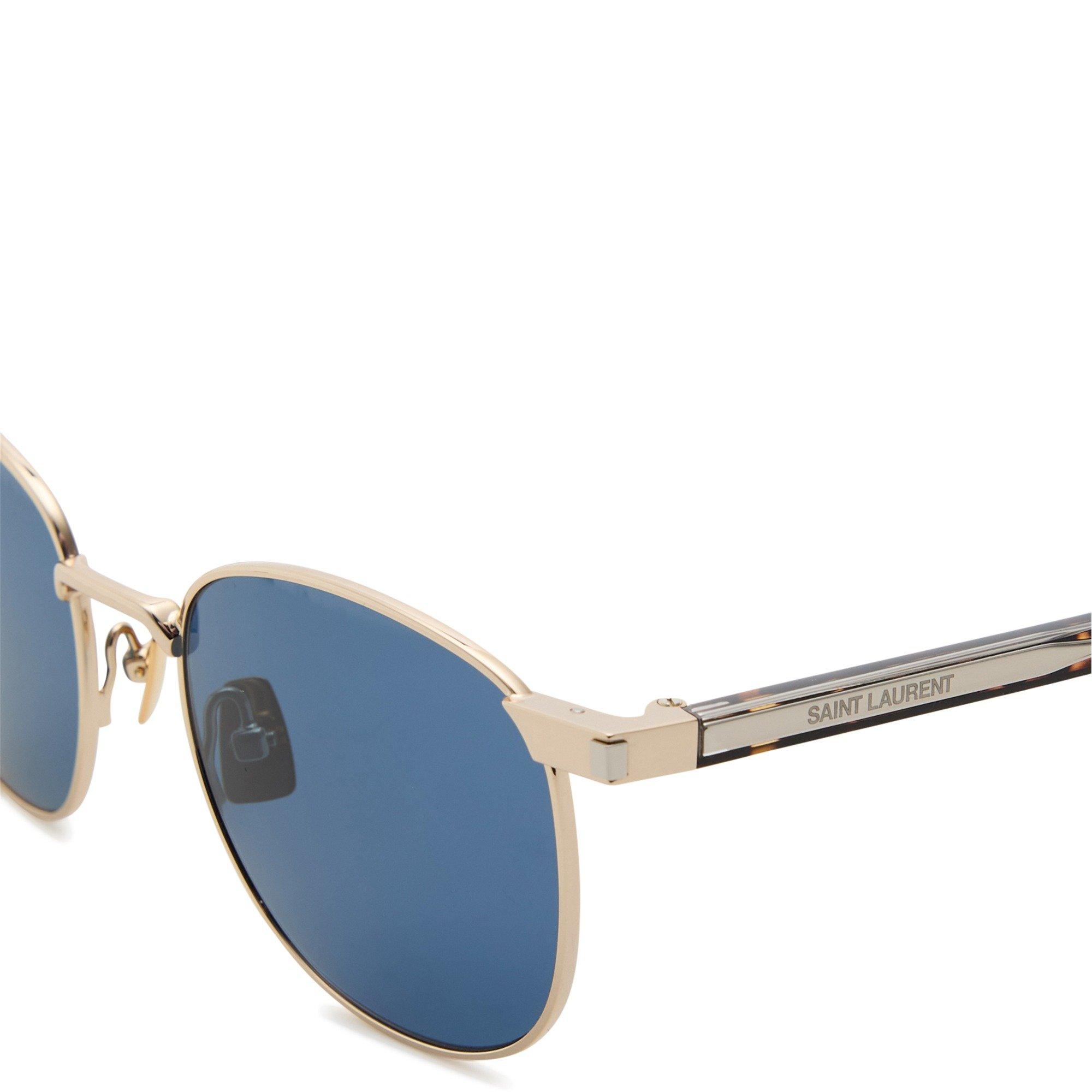 GOLD AND OTHER - Saint Laurent - SL M ROUND RESIN SG - 3