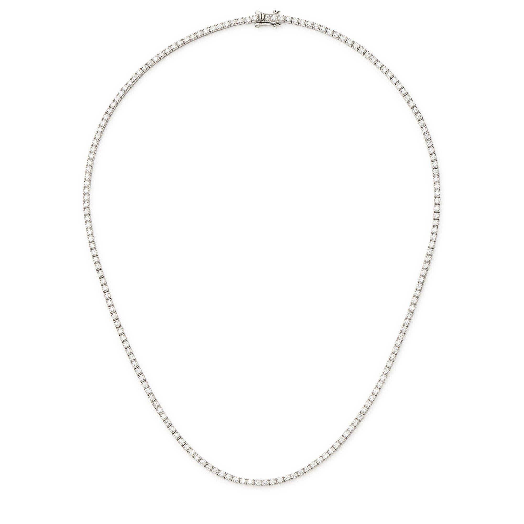 SILVER - Missoma - CLASSIC TENNIS NECKLACE09