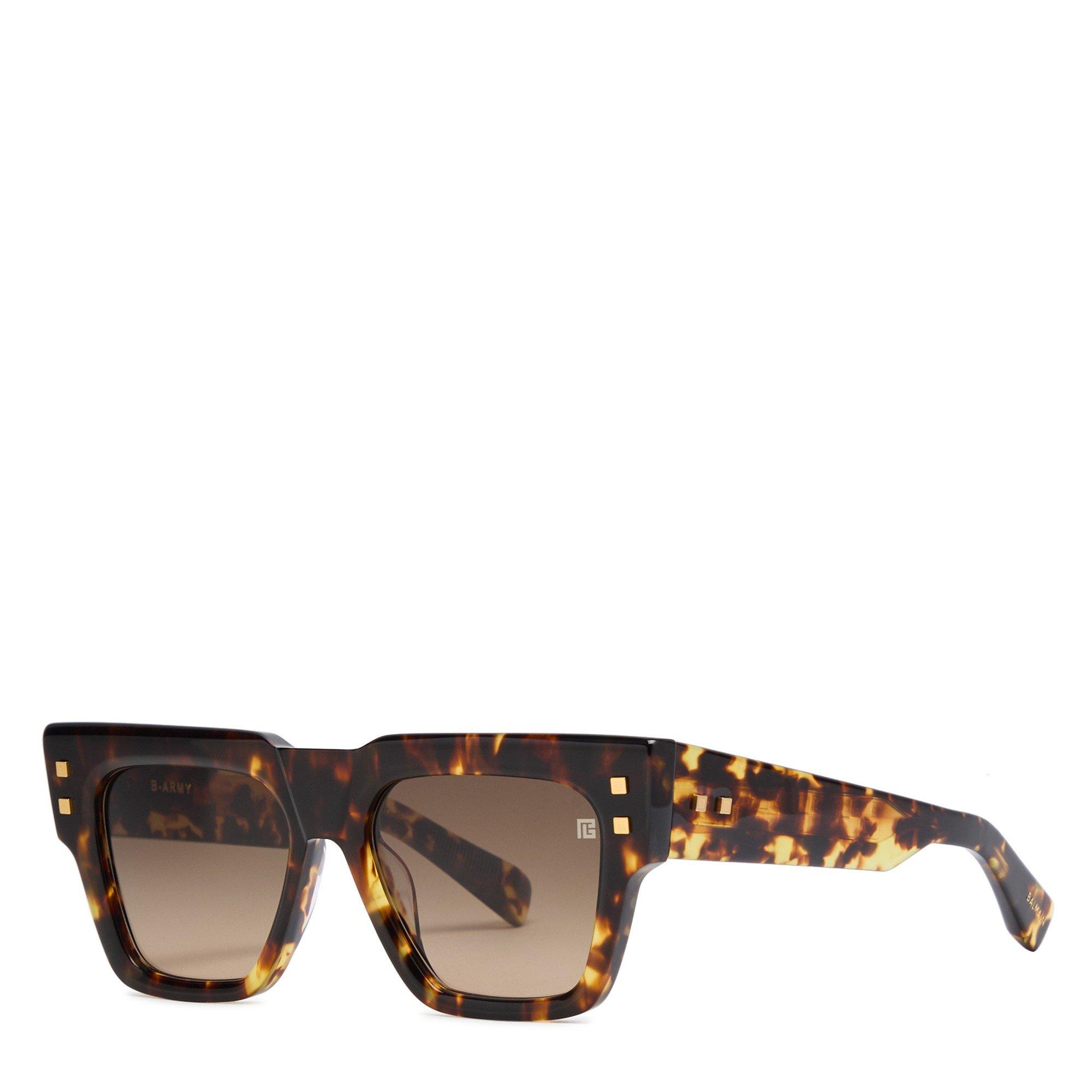 BROWN HAVANA - Balmain - BAL U ARMY RECTANGLE SG