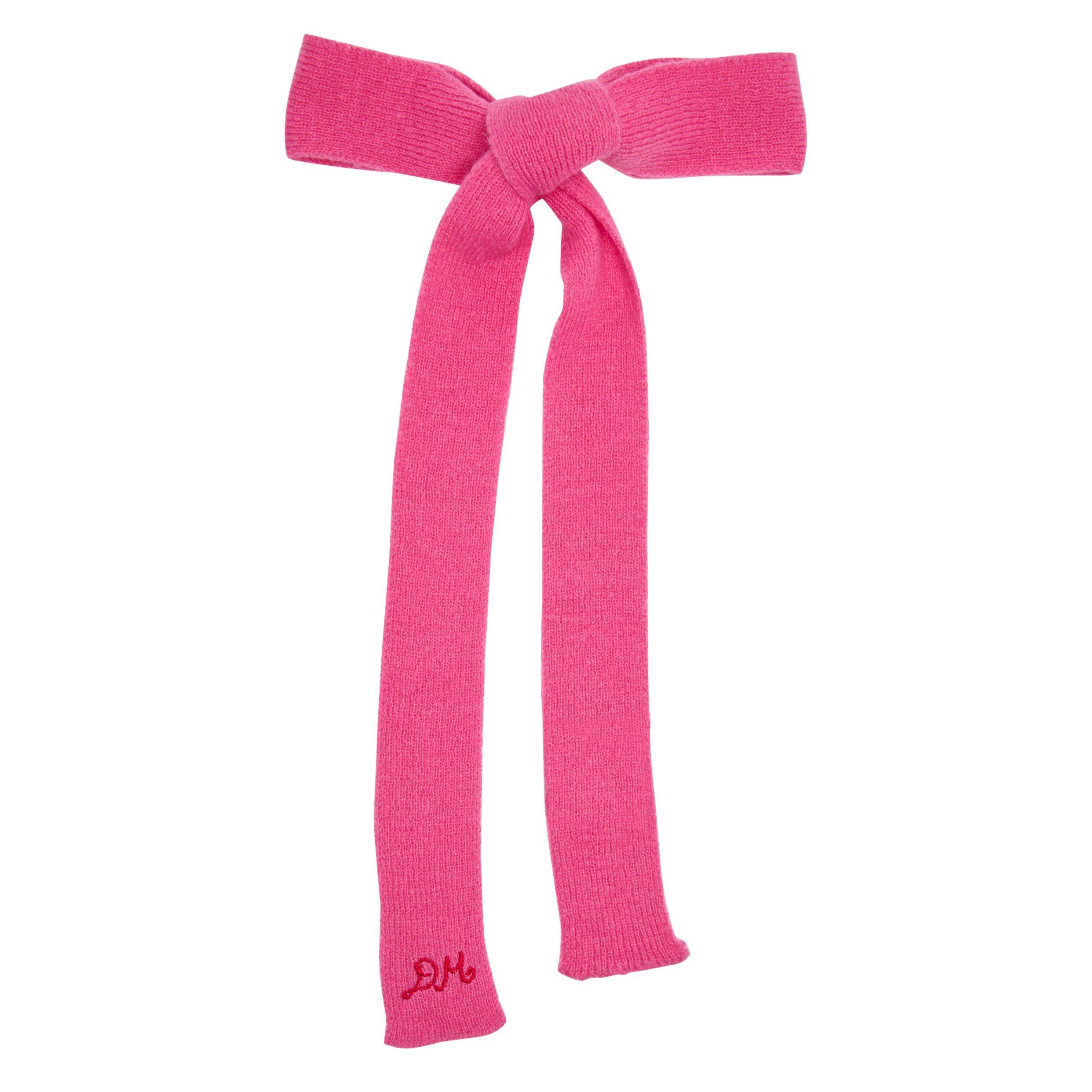 PINK AND OTHER - Damson Madder - ACC KNITTED HAIR BOW