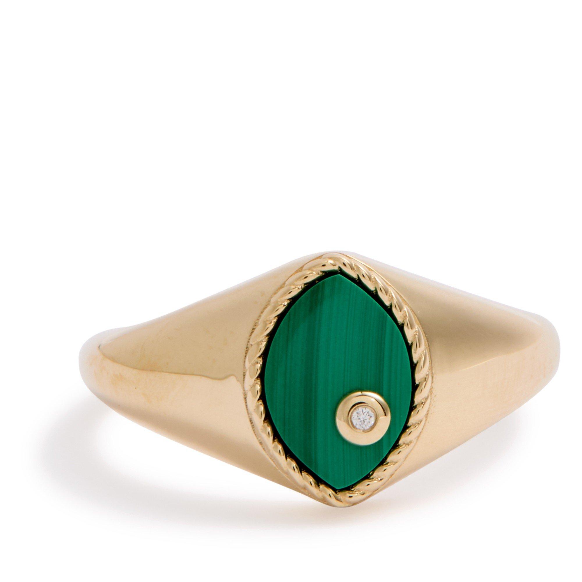 GREEN AND OTHER - Yvonne Leon - BABY CHEVALIERE MARQUISE RING - 1