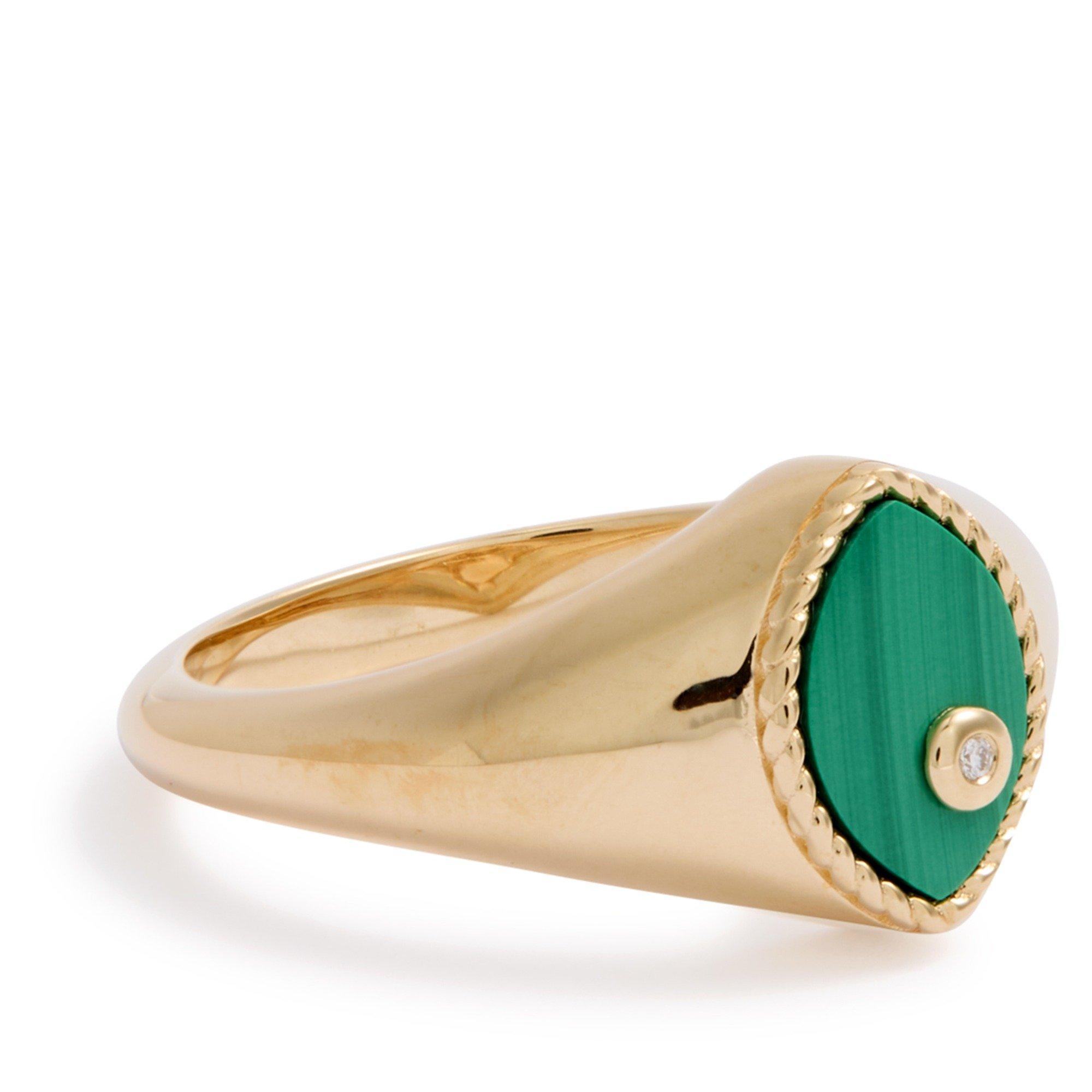 GREEN AND OTHER - Yvonne Leon - BABY CHEVALIERE MARQUISE RING - 2