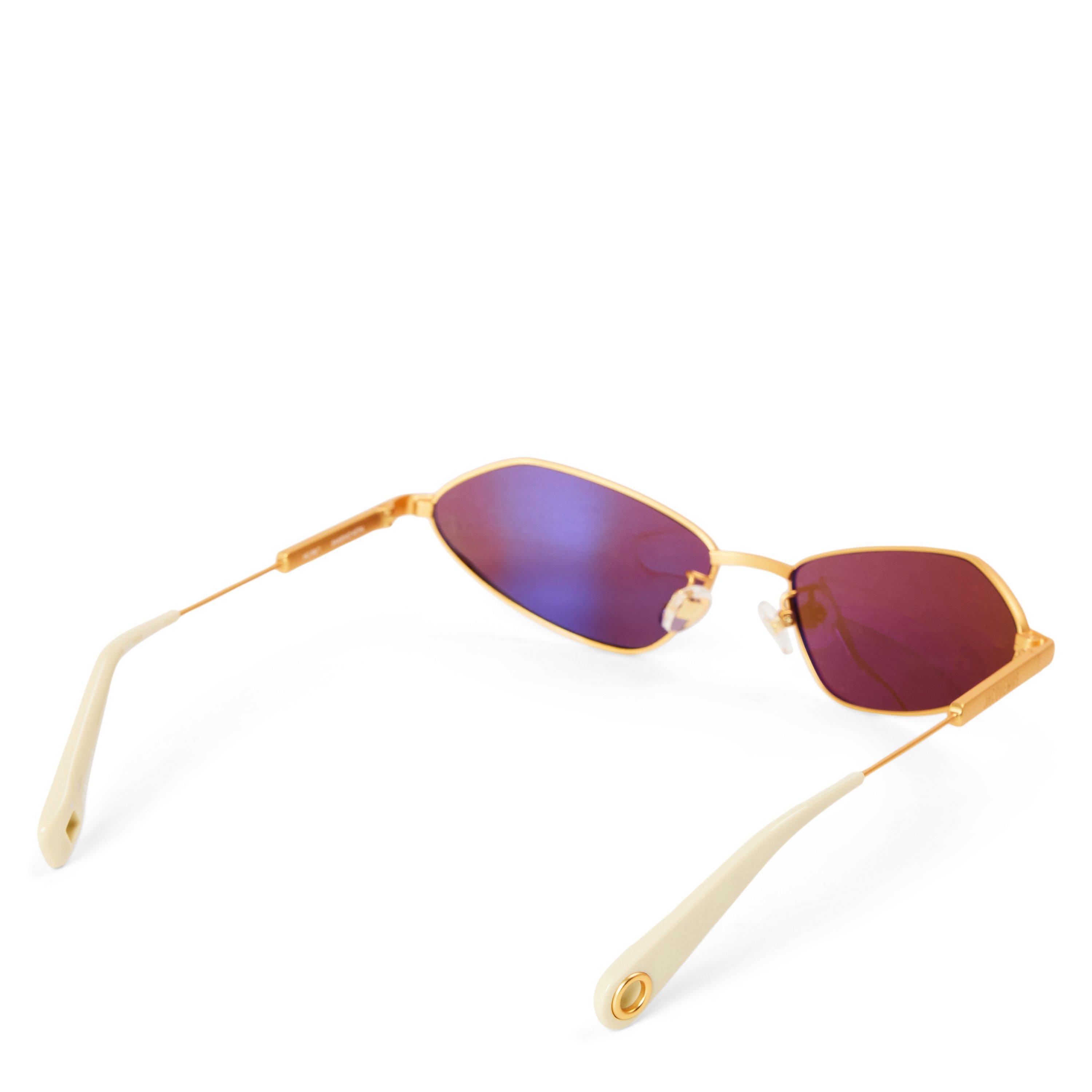 GOLD - Linda Farrow - Women's Metal Cat Eye Sunglasses - 2