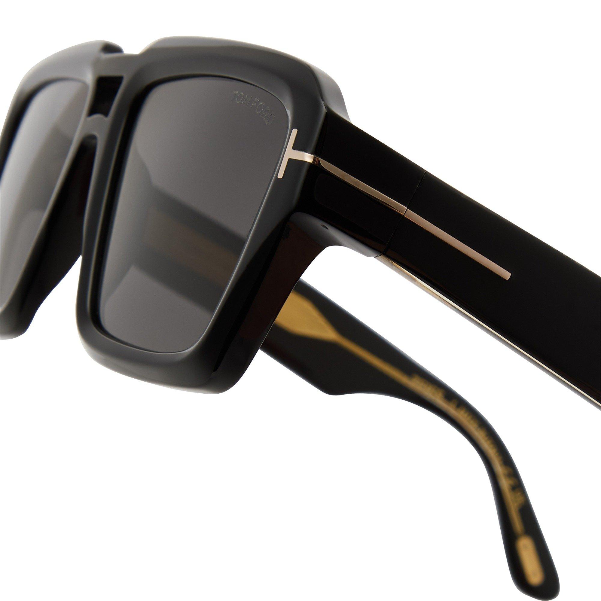 BLACK - Tom Ford - TF U AVIATOR ACETATE SG - 3