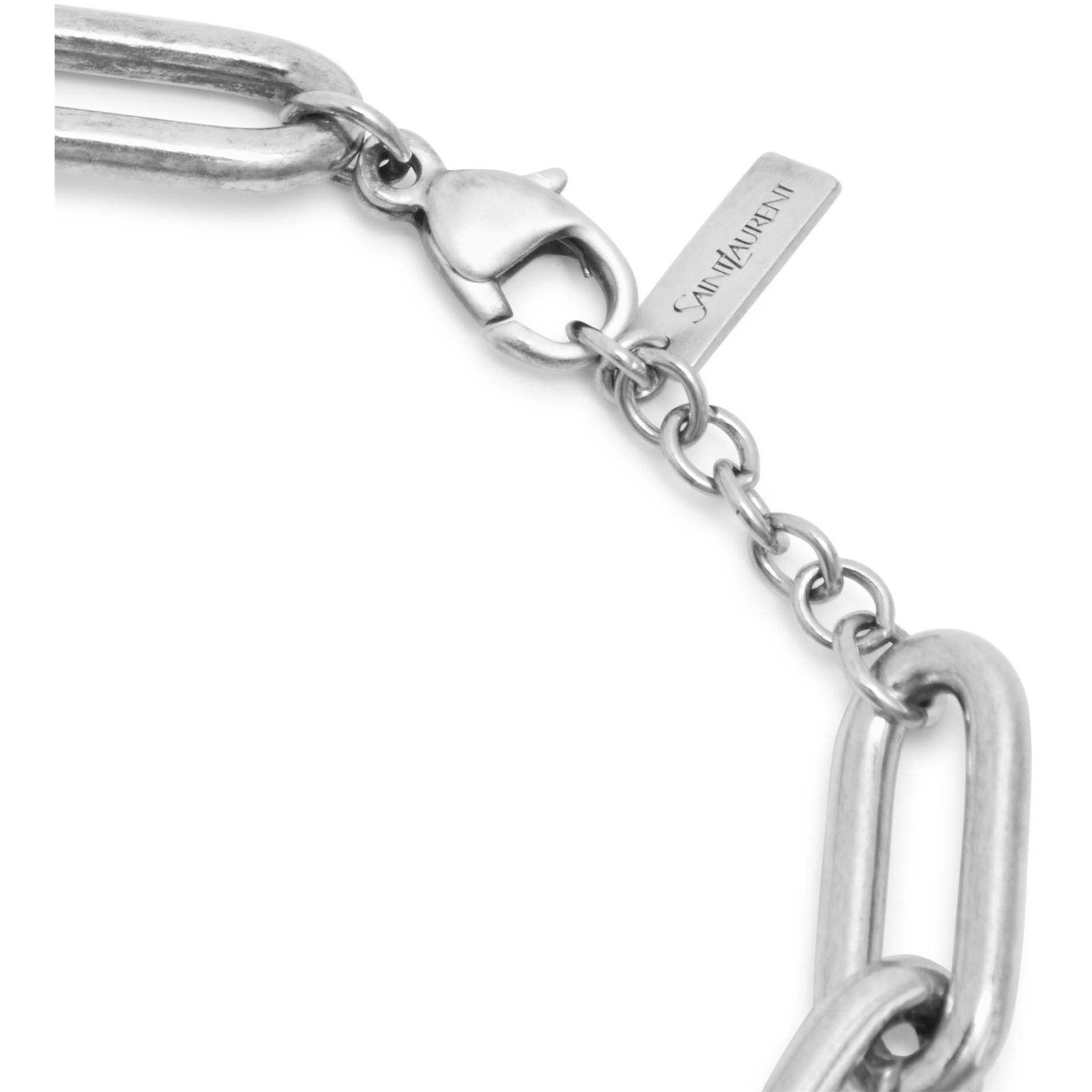 SILVER - Saint Laurent - Men's Silver Chain Bracelet - 4