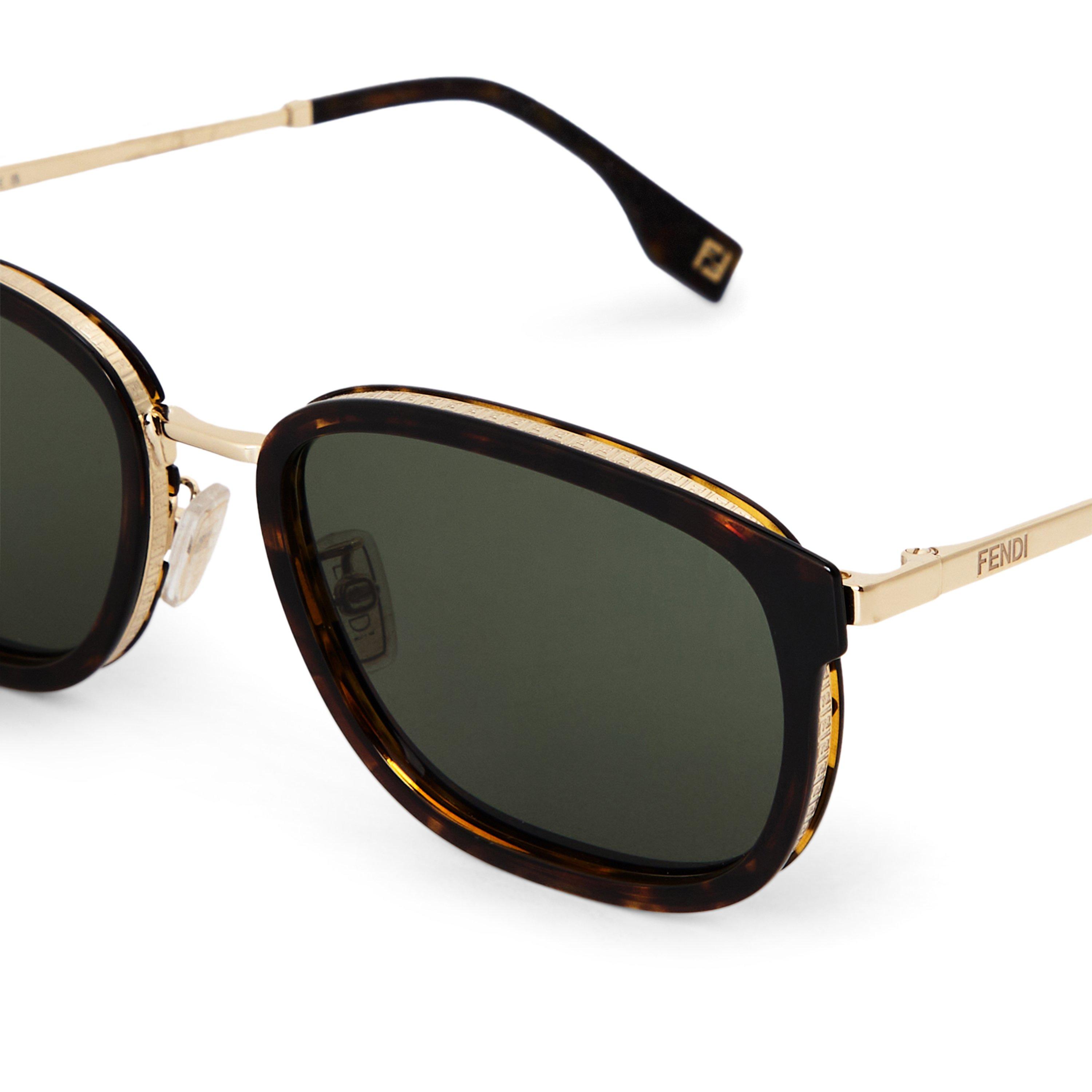 GREY - Fendi - FENDI M ROUND METAL SG - 3