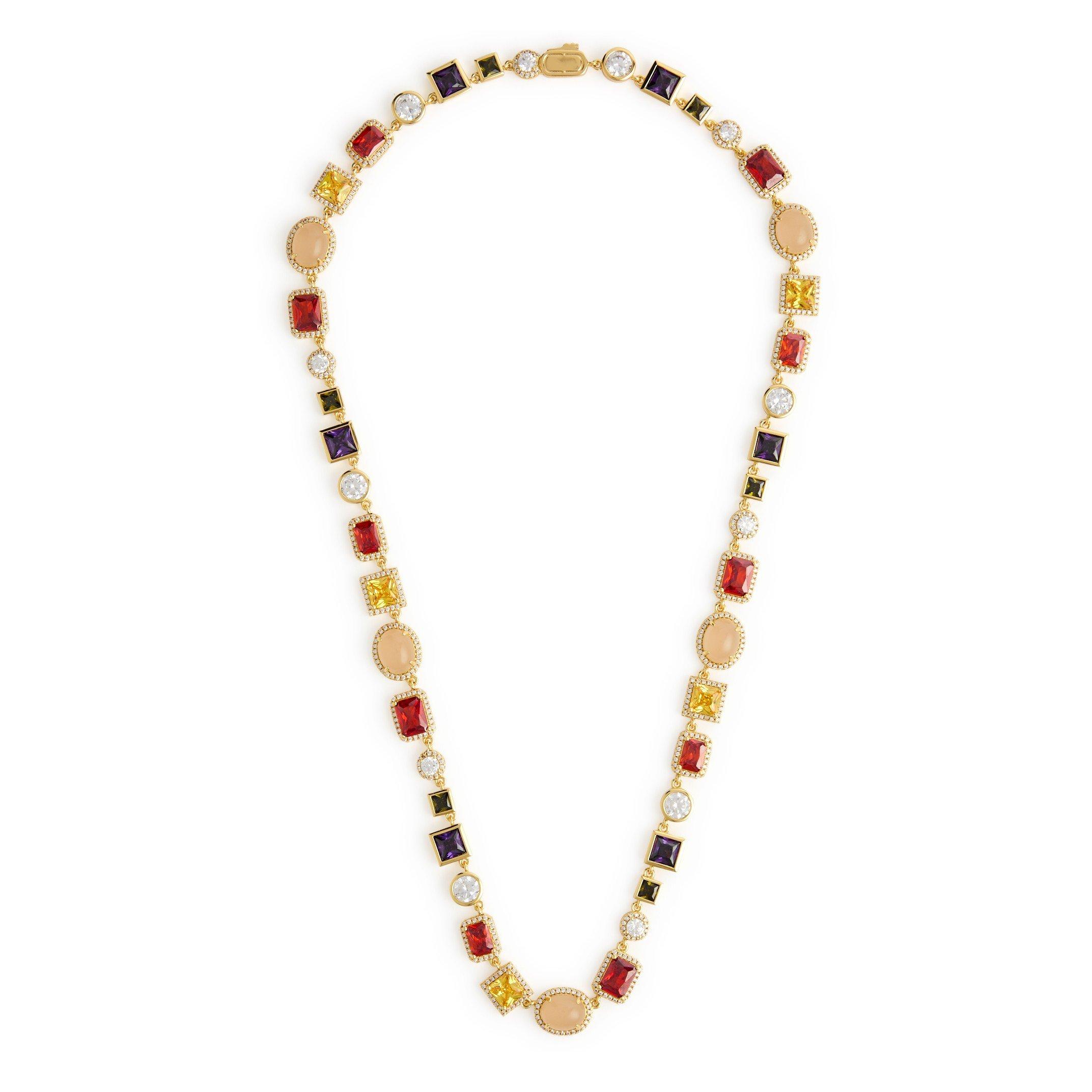 GOLD AND OTHER - CRAFTD - CRFTD NKLCE GEMSTONE