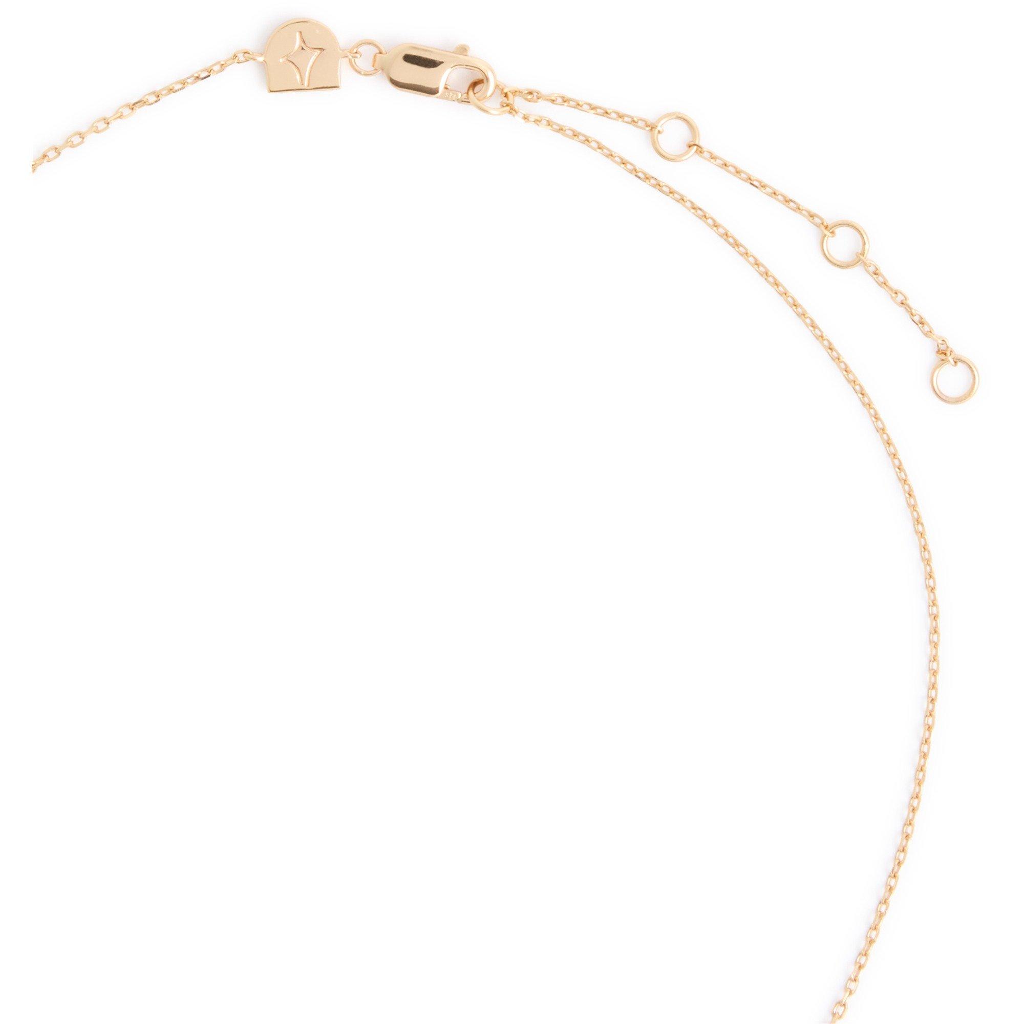 GOLD - Astrid and Miyu - Women's Essential Crystal Gold Pendant Necklace - 4