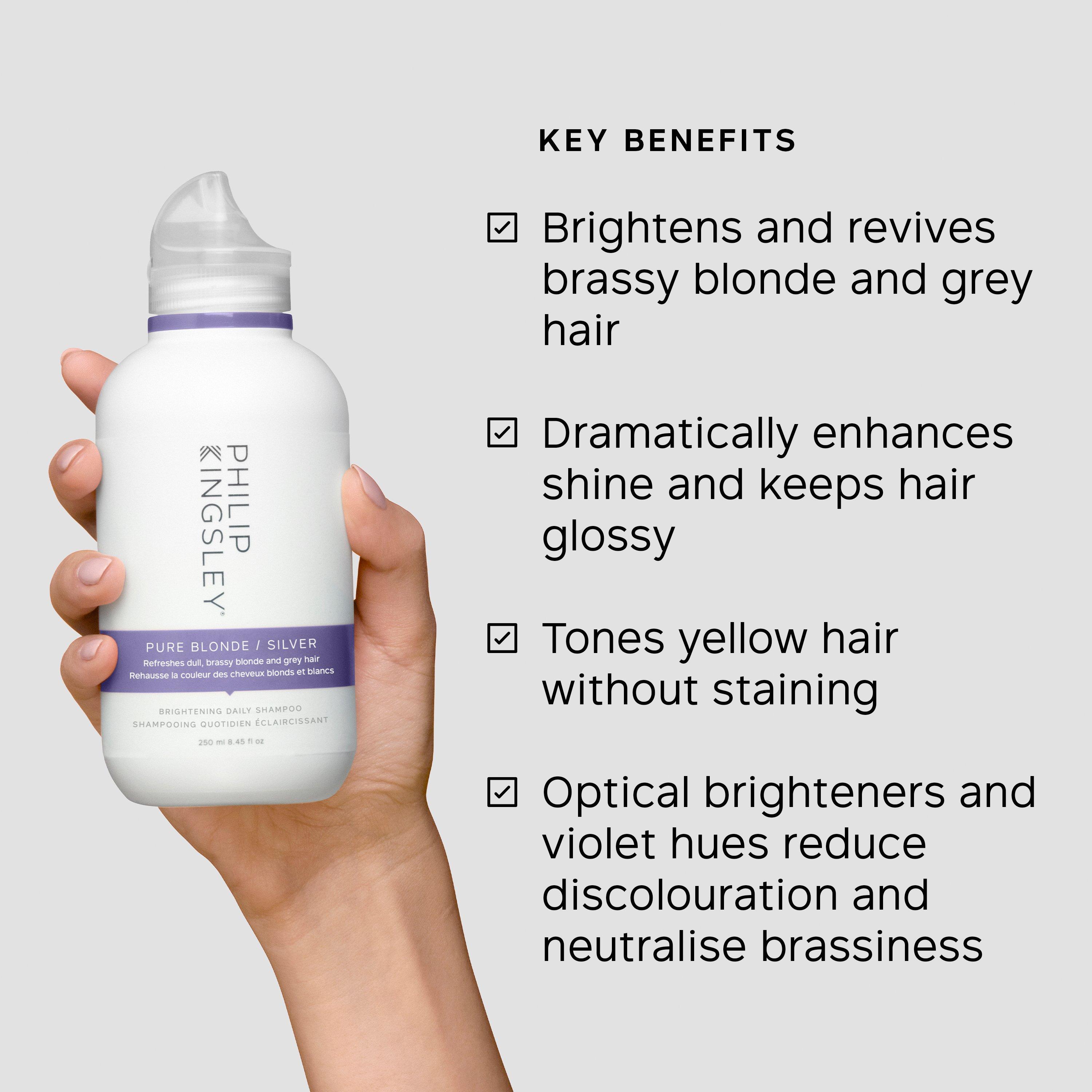Clear - Philip Kingsley - Pure Blonde/Silver Shampoo 250ml - 4