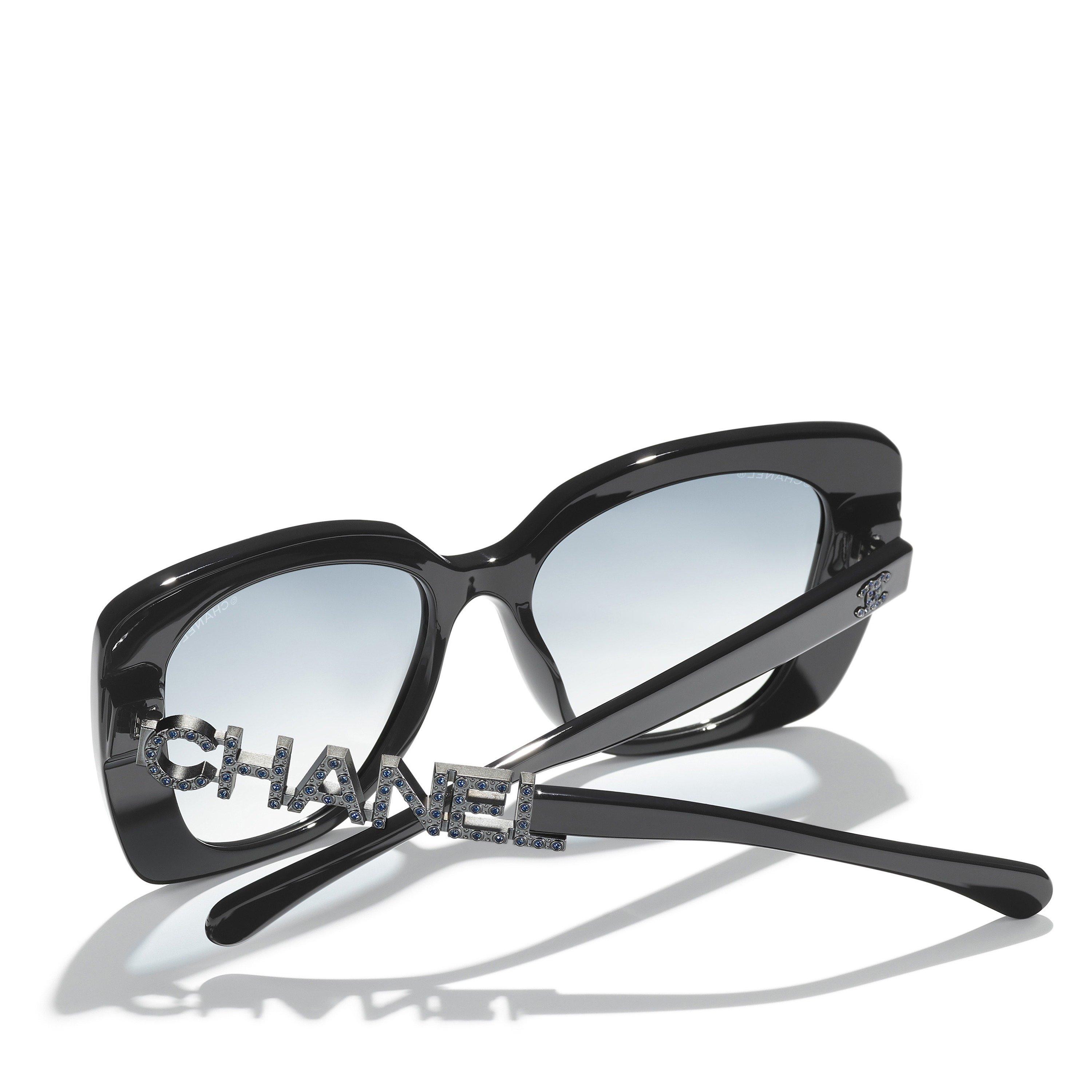 BLACK - CHANEL - CHANEL F ACETATE CATEYE SG - 4