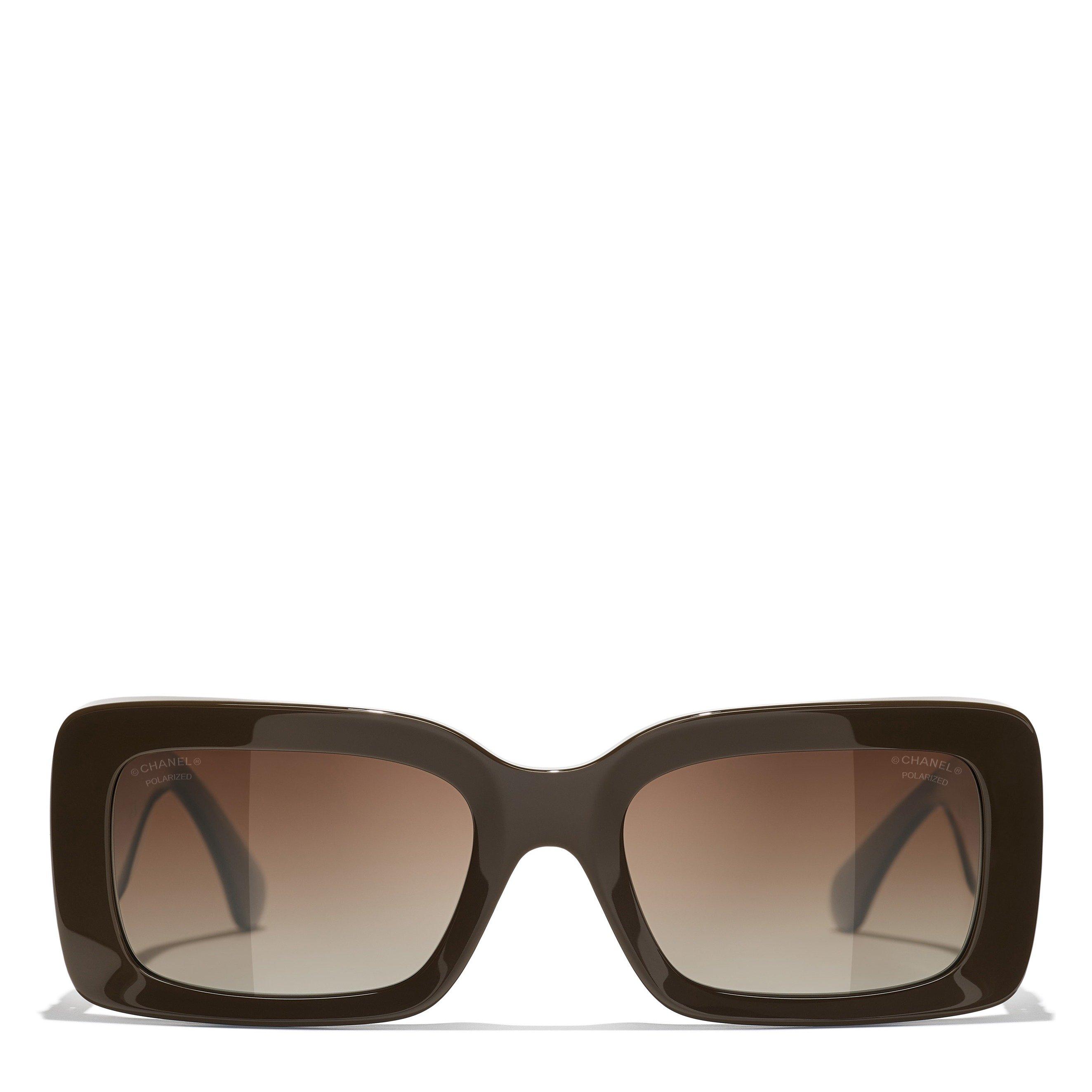BROWN BROWN - CHANEL - CHANEL F ACETATE RECTANGLE SG - 2