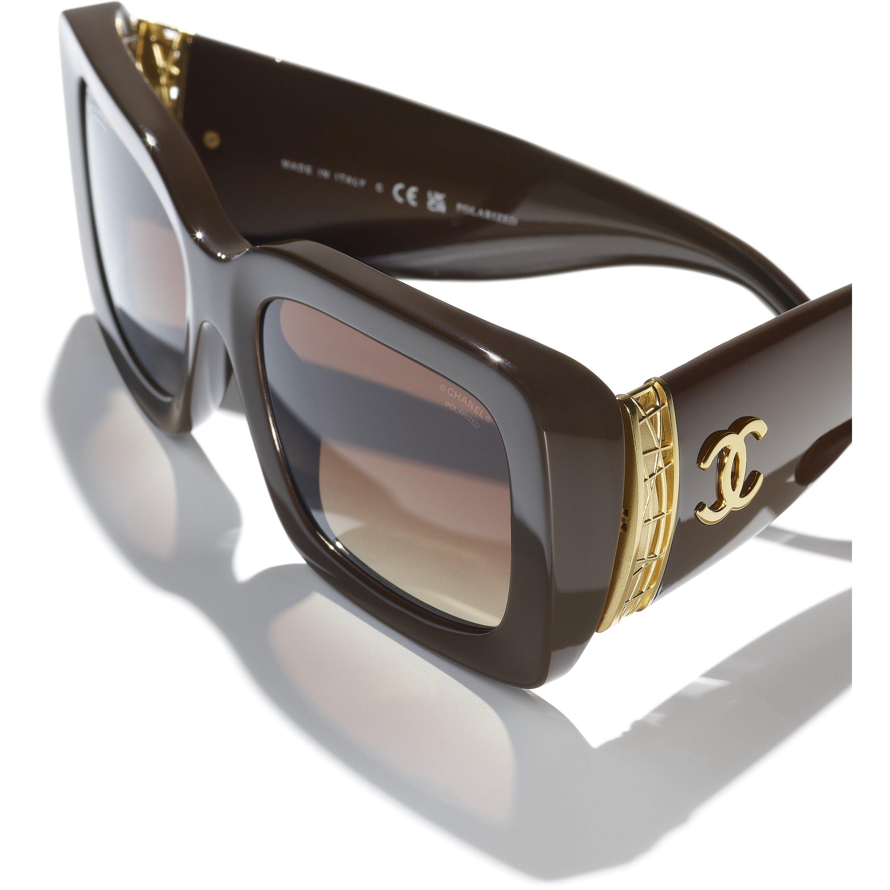 BROWN BROWN - CHANEL - CHANEL F ACETATE RECTANGLE SG - 4
