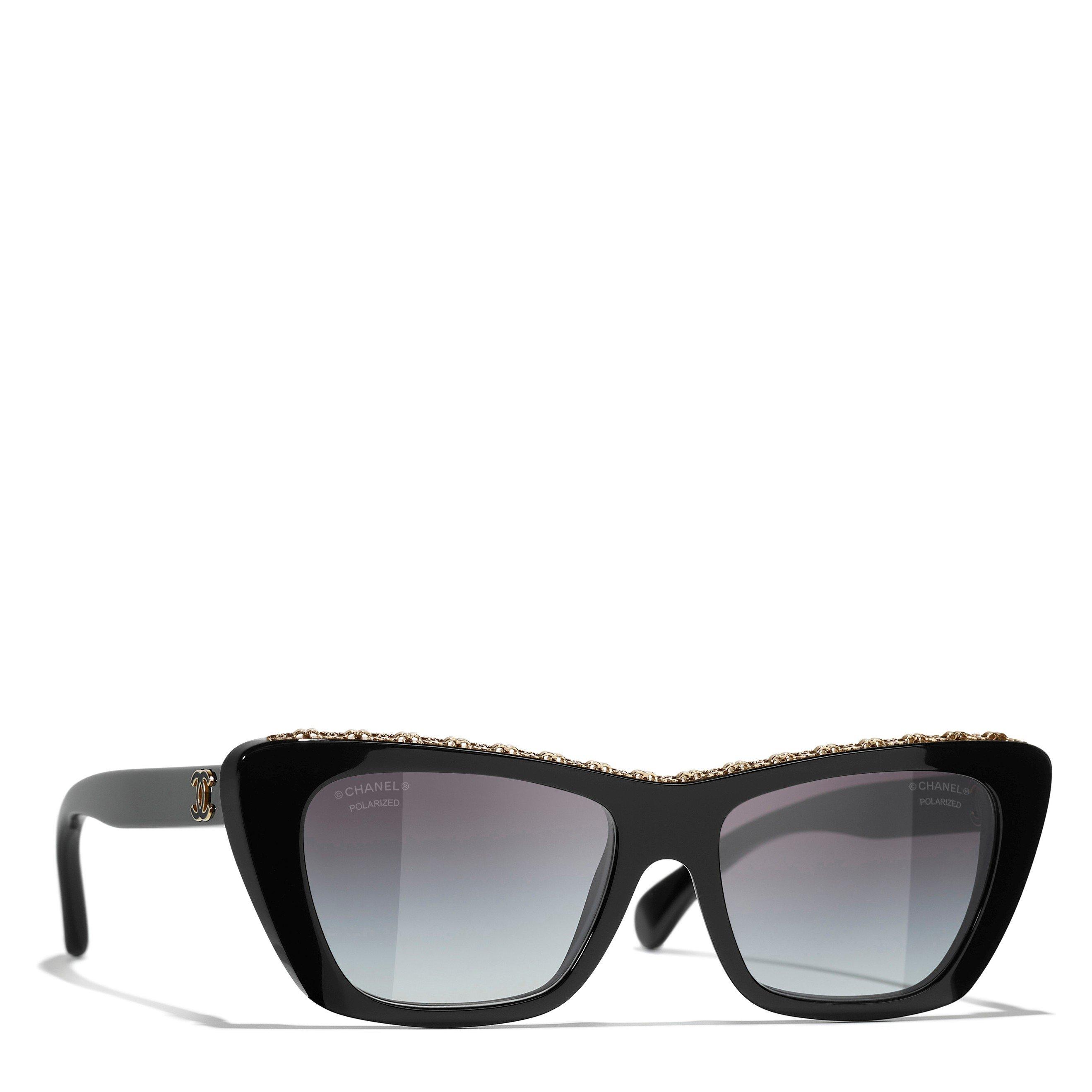 BLACK - CHANEL - CHANEL F ACTETAE CAT EYE SG - 1