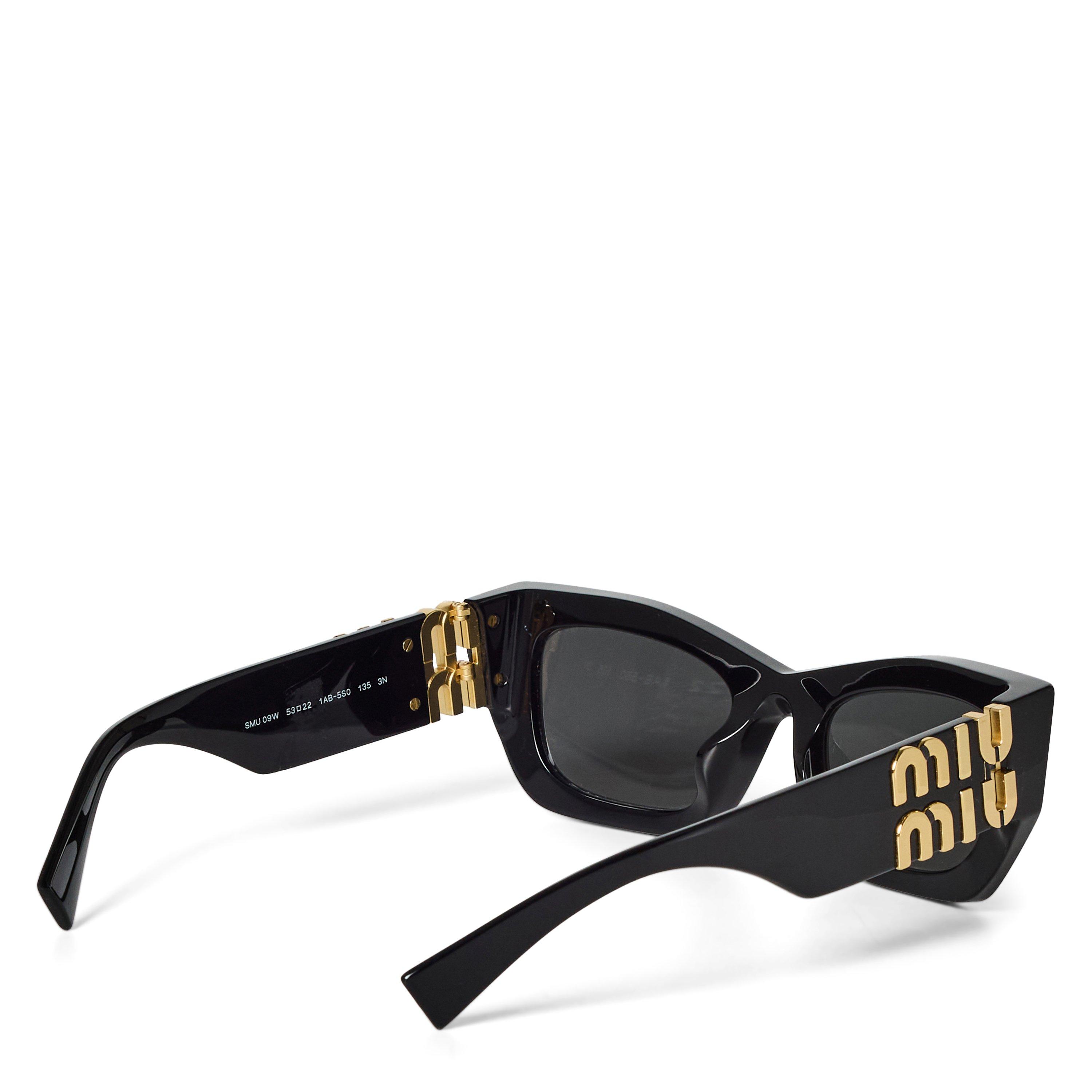 BLACK - Miu Miu - MIU MIU F GLIMPSE CATEYE ACETA - 2