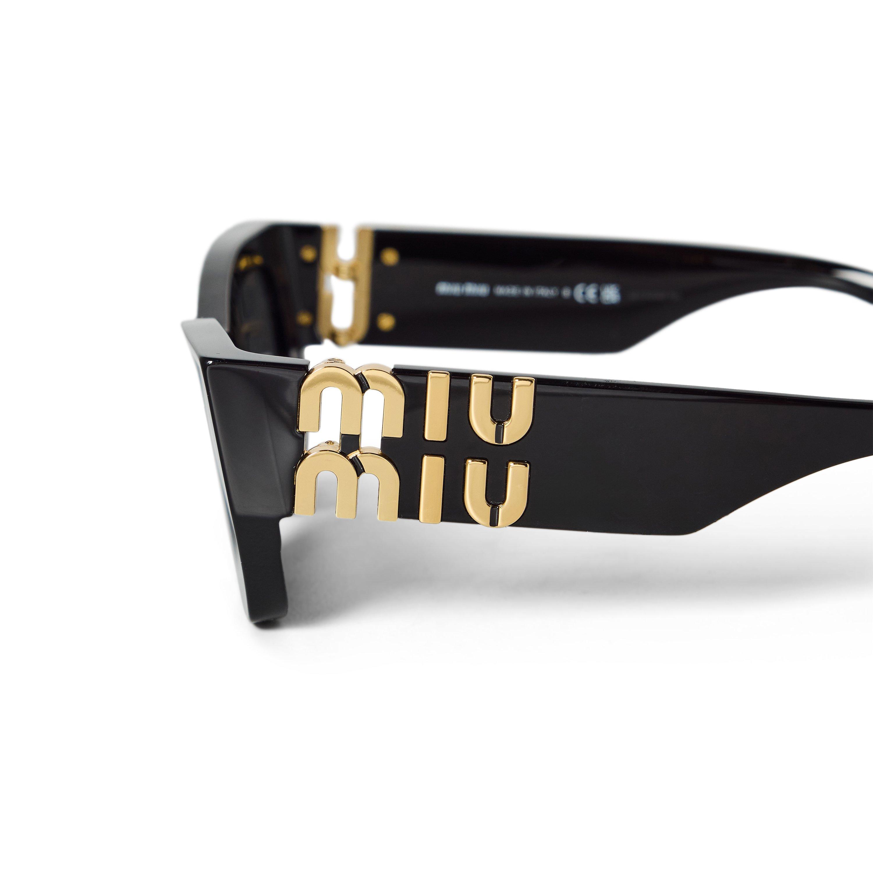 BLACK - Miu Miu - MIU MIU F GLIMPSE CATEYE ACETA - 3