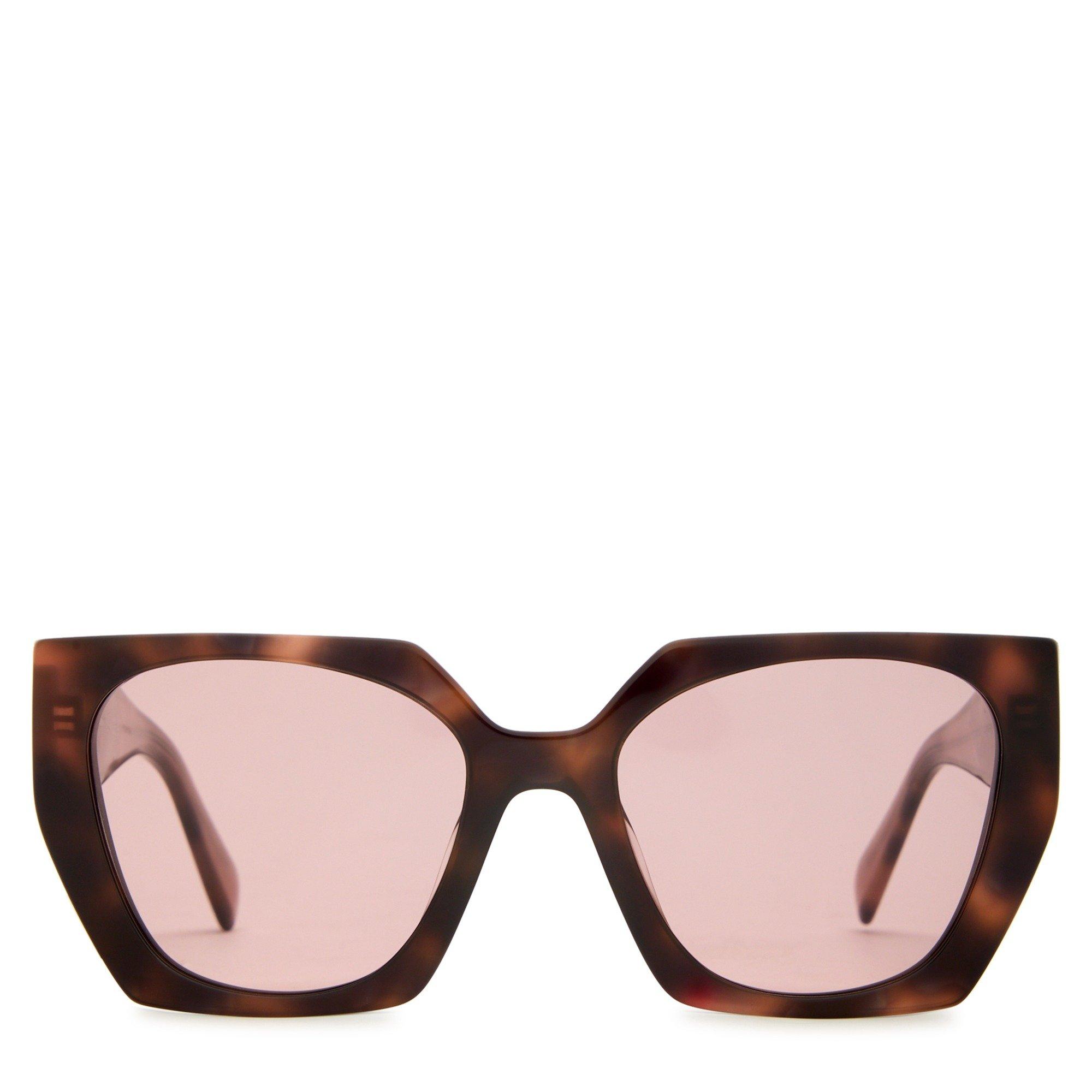 BROWN HAVANA - Prada - PRADA F LOGO OVERSIZED ACETATE - 2