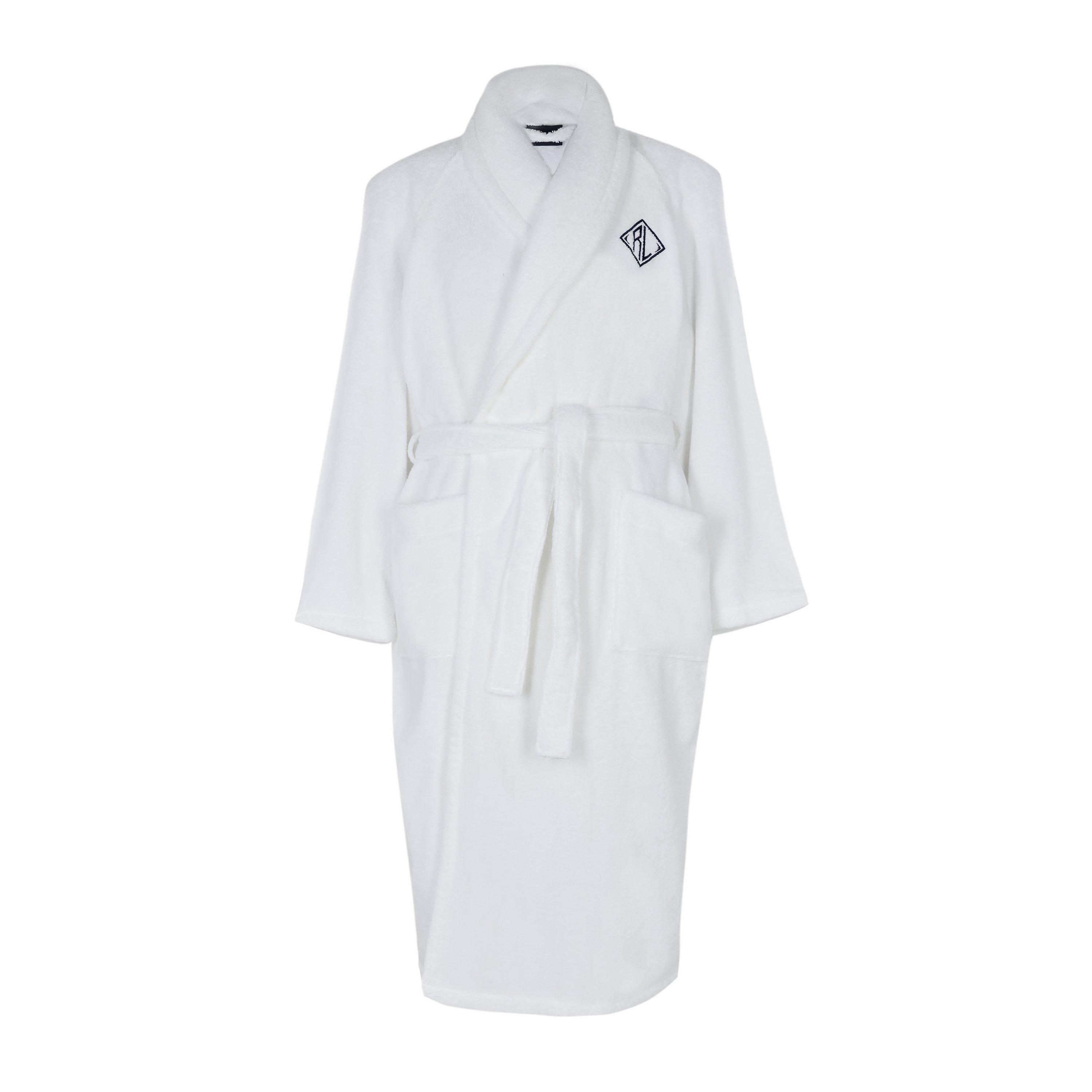 White - Ralph Lauren Home - RalphLaurenHome Langdon Bath Robe - White - 1