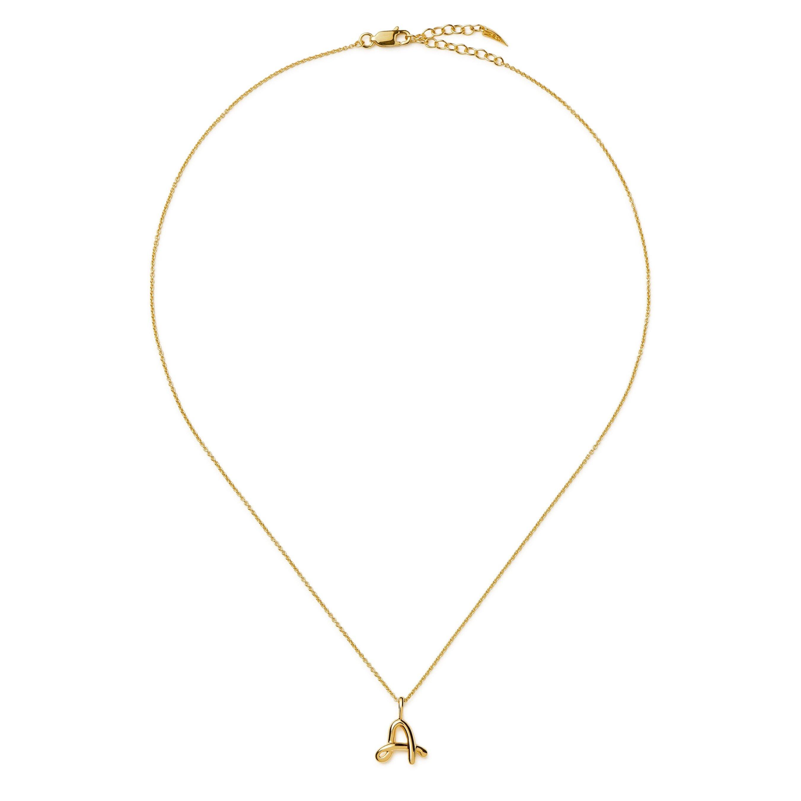 GOLD - Missoma - MOLTEN MINI INITIAL PENDANT A - 2