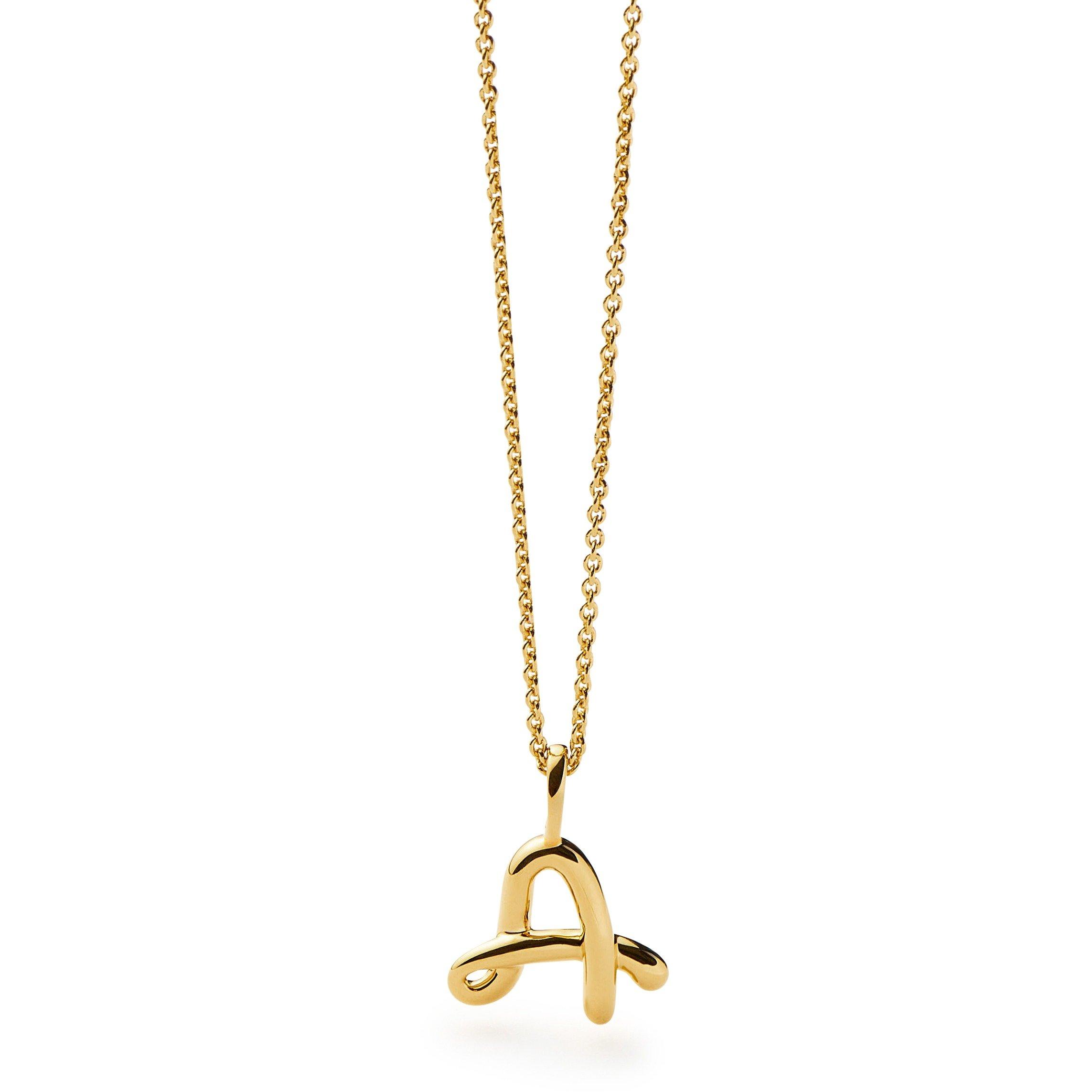 GOLD - Missoma - MOLTEN MINI INITIAL PENDANT A - 4