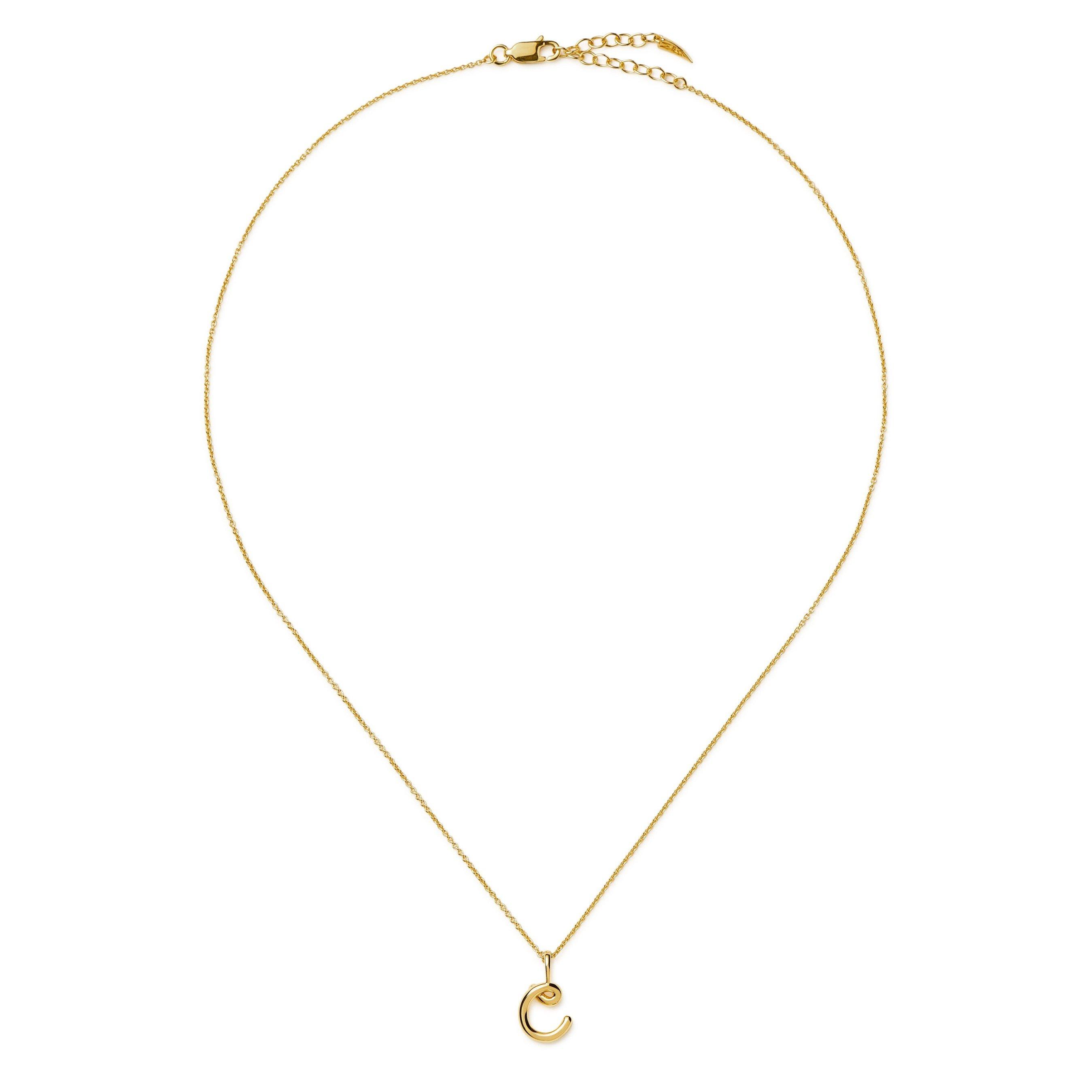 GOLD - Missoma - MOLTEN MINI INITIAL PENDANT C - 2