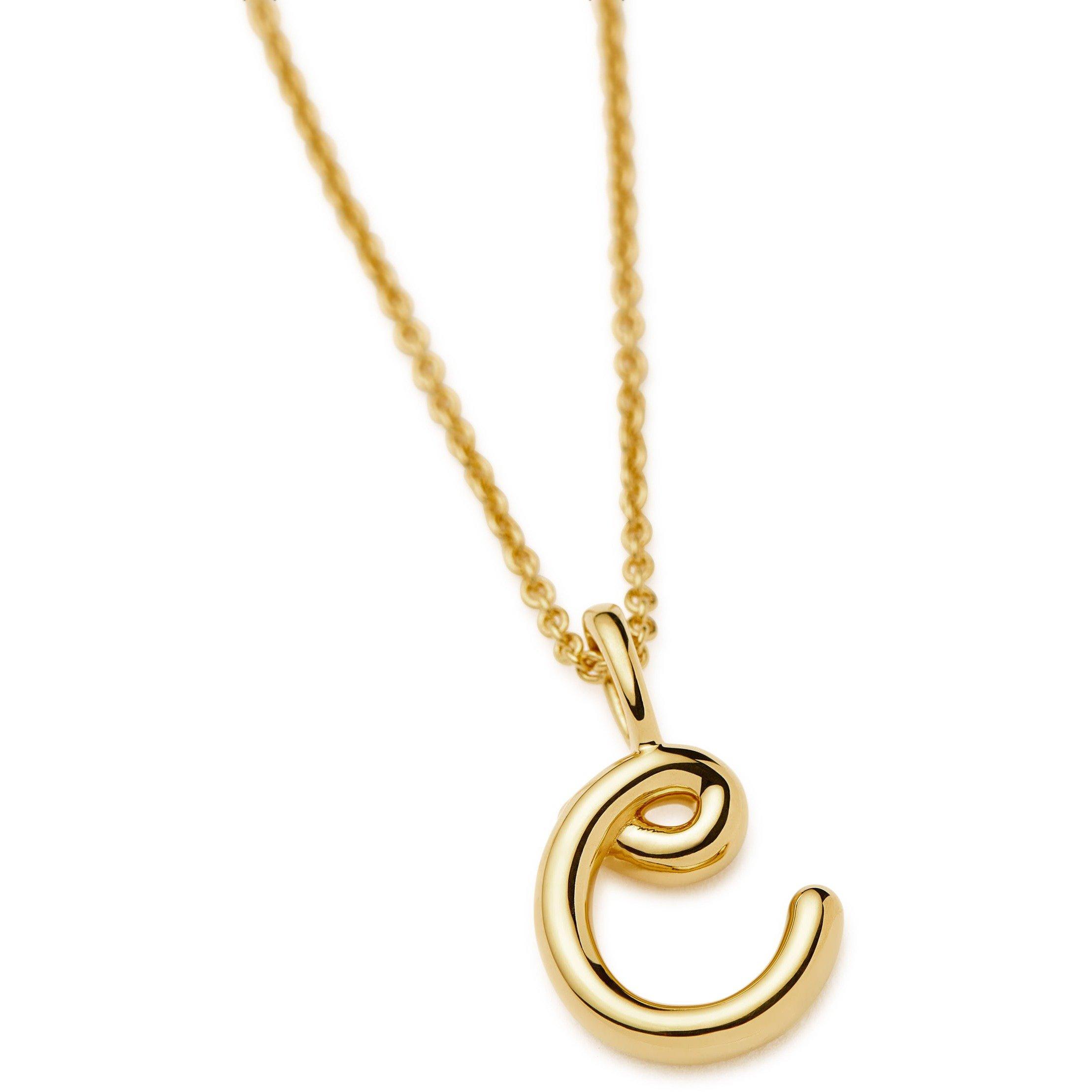 GOLD - Missoma - MOLTEN MINI INITIAL PENDANT C - 5