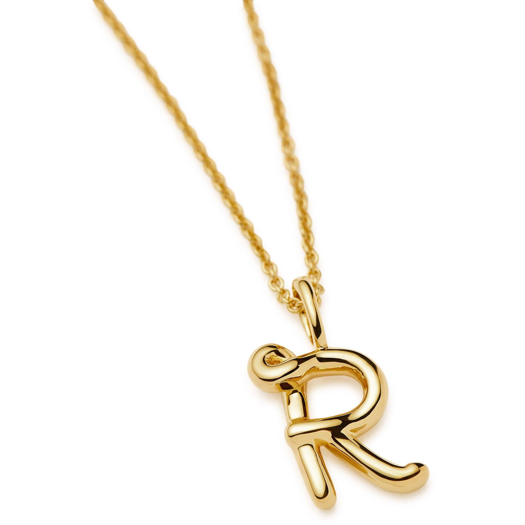 GOLD - Missoma - MOLTEN MINI INITIAL PENDANT R - 5