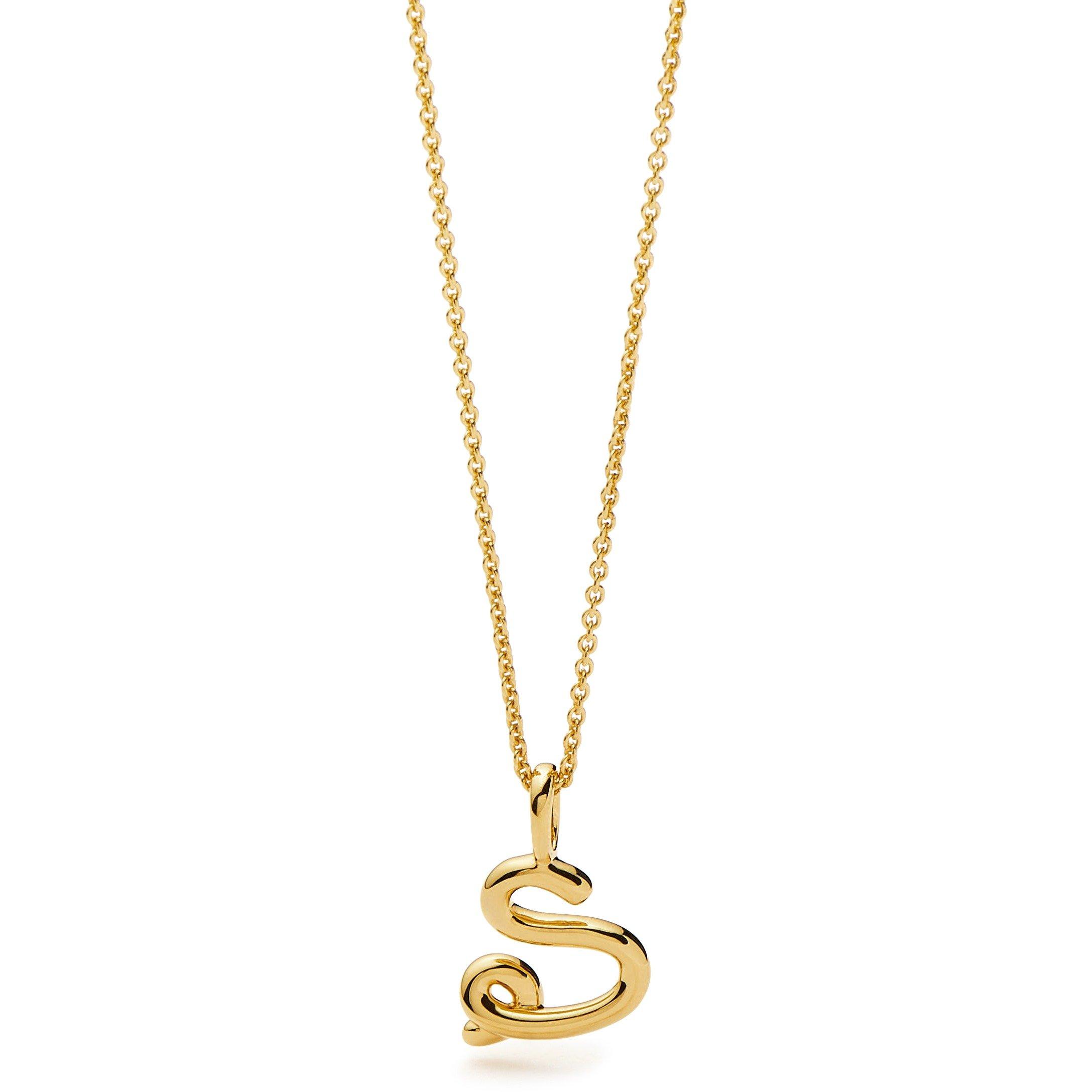 GOLD - Missoma - MOLTEN MINI INITIAL PENDANT S - 4