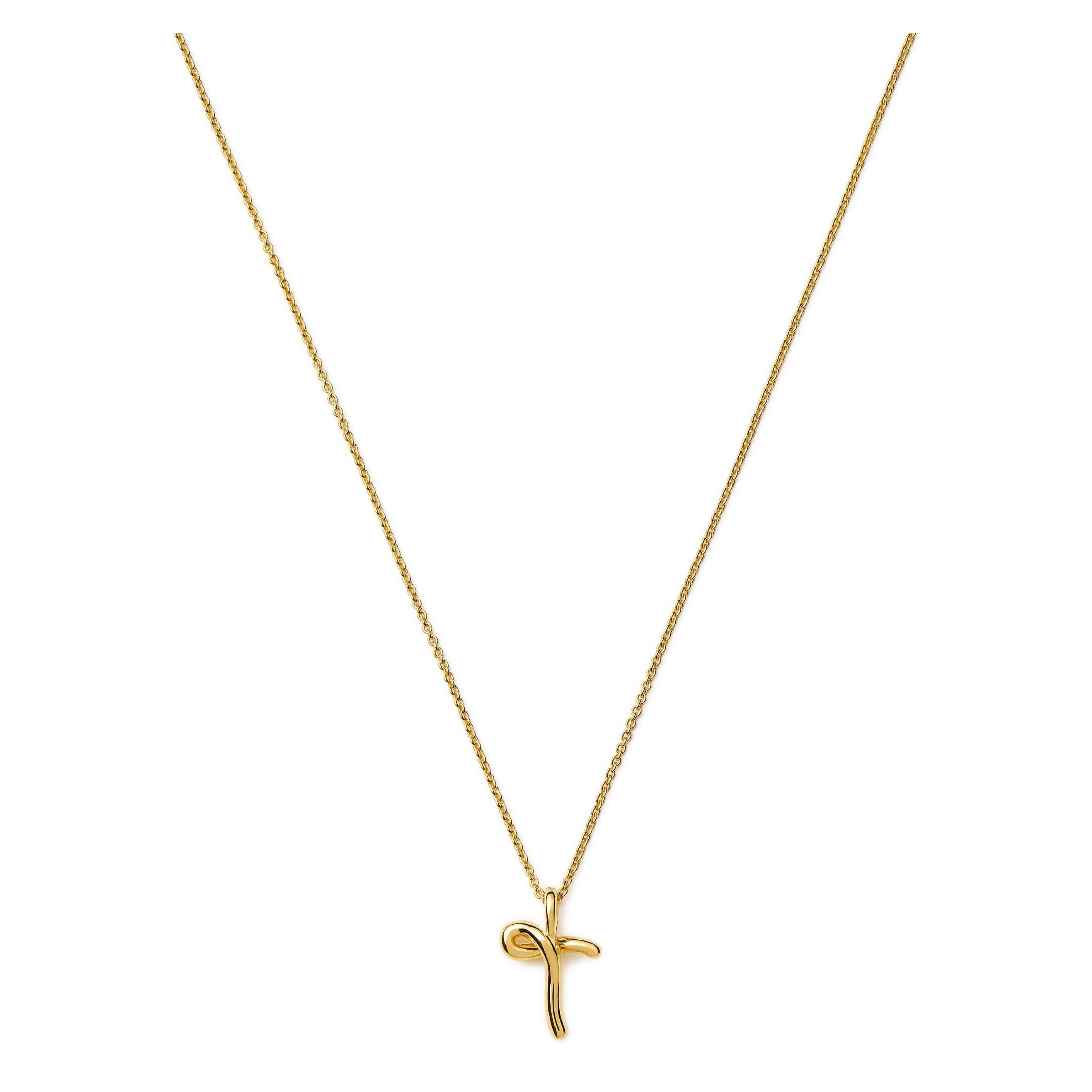 GOLD - Missoma - MOLTEN MINI INITIAL PENDA