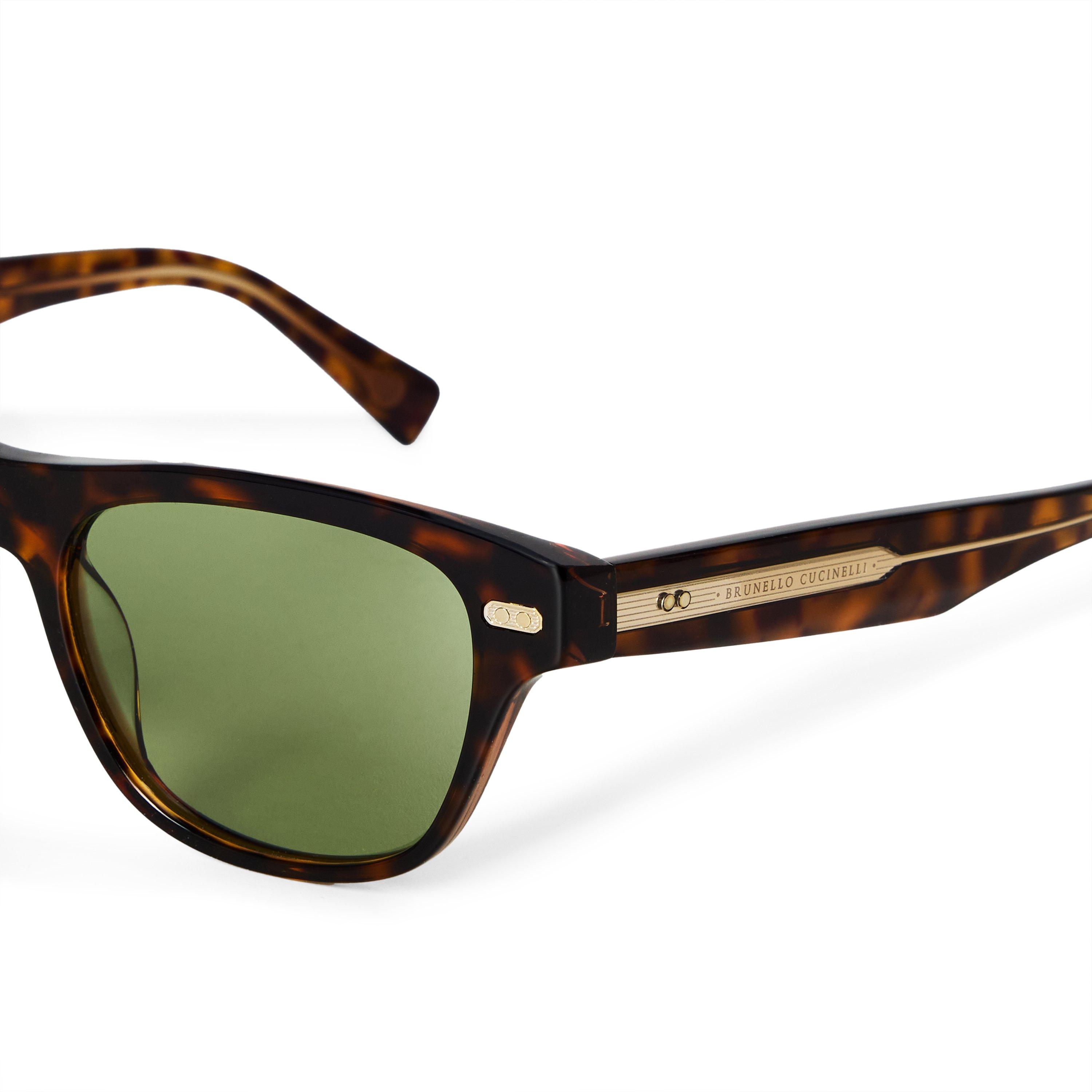 BROWN HAVANA - Brunello Cucinelli - BC ICONIC MERIDIAN ACETATE SG - 3
