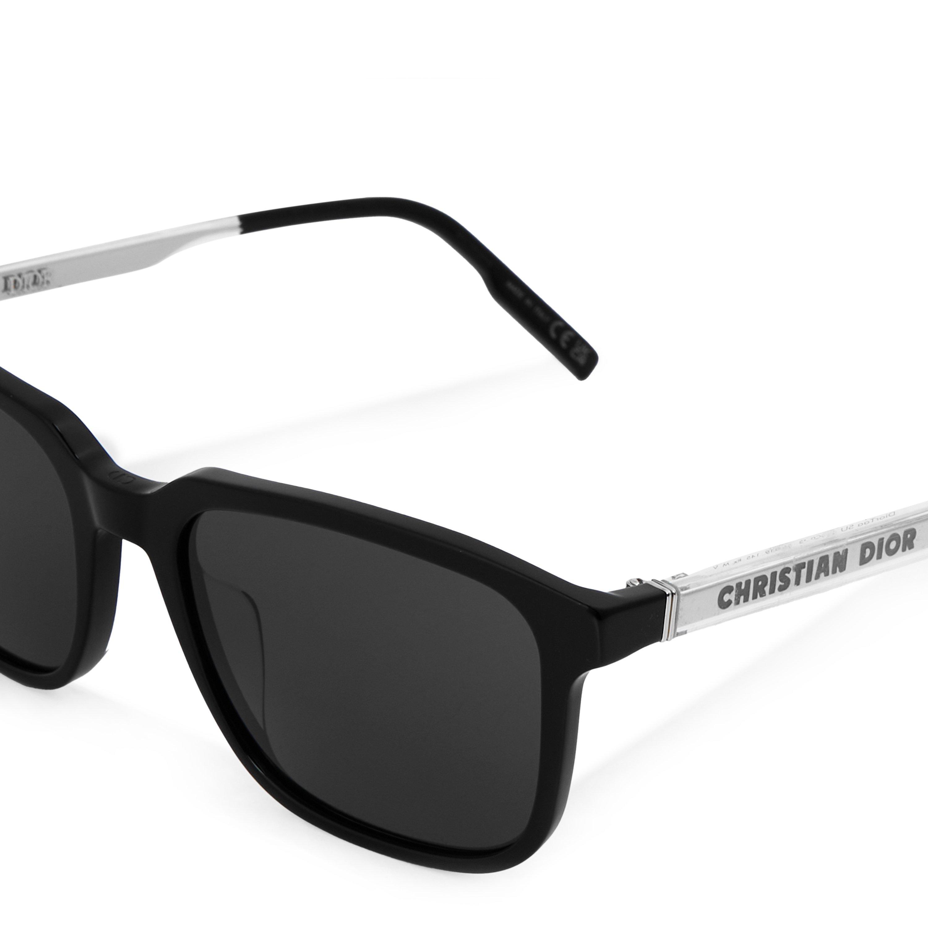 BLACK - DIOR - Men's DiorTag SU Acetate Rectangle Sunglasses - 3
