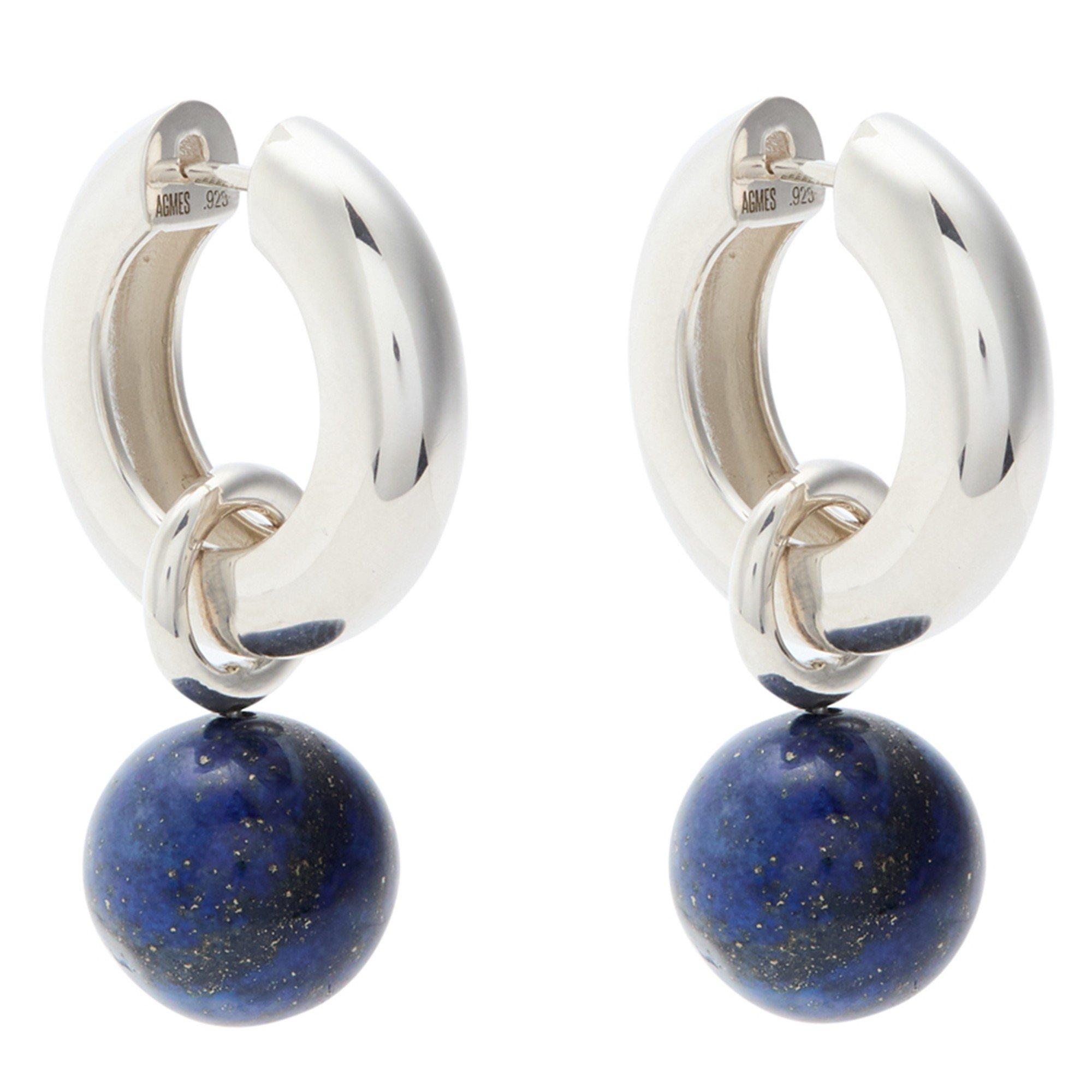 AGMES SONIA EARRINGS W LAPIS