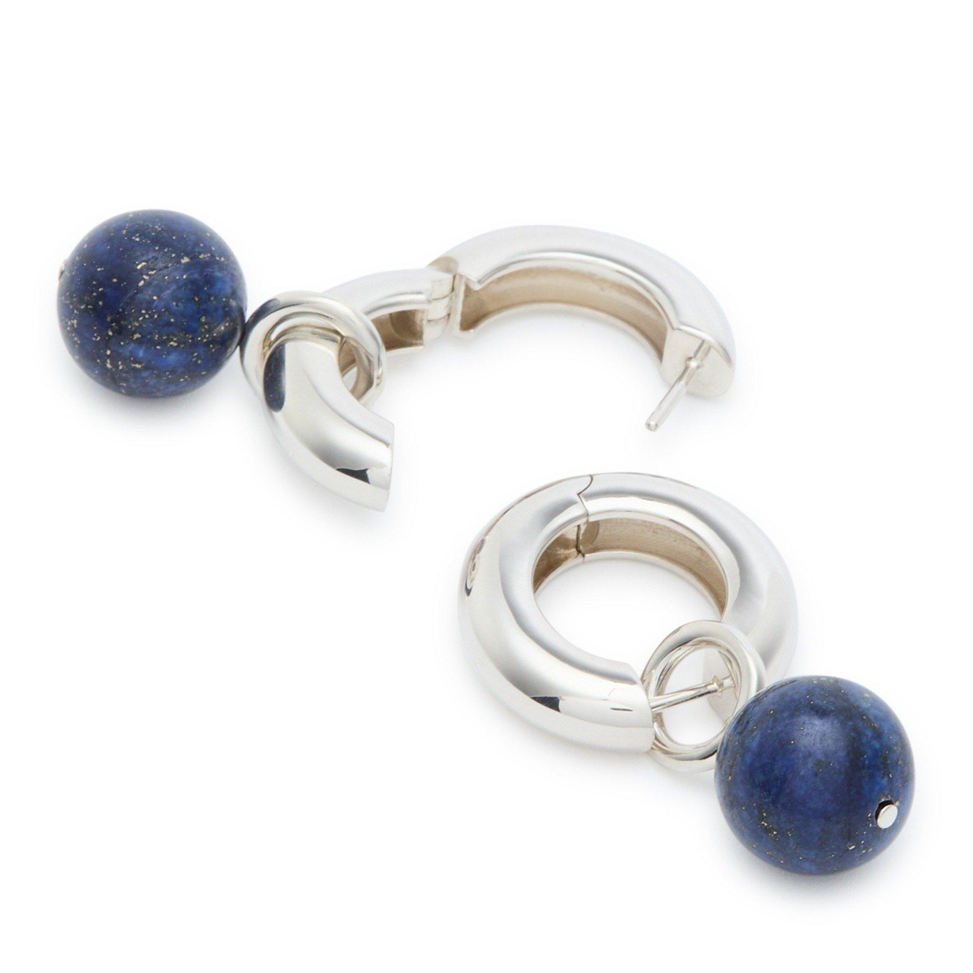 SILVER - AGMES - SONIA EARRINGS W LAPIS - 2