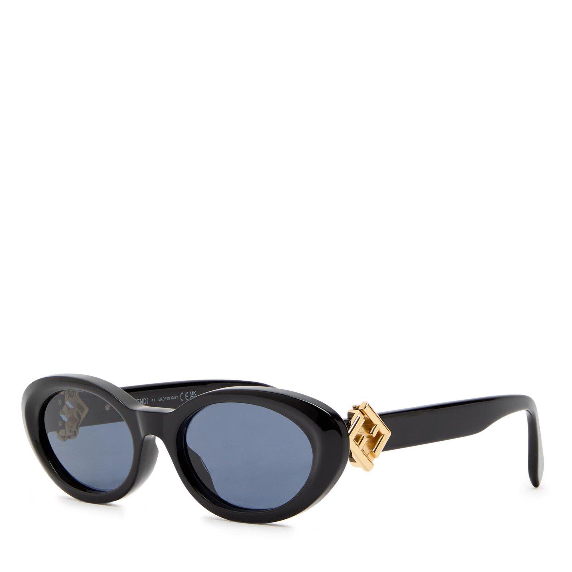 BLACK AND OTHER - Fendi - FF DIAMONDS CATEYE SG