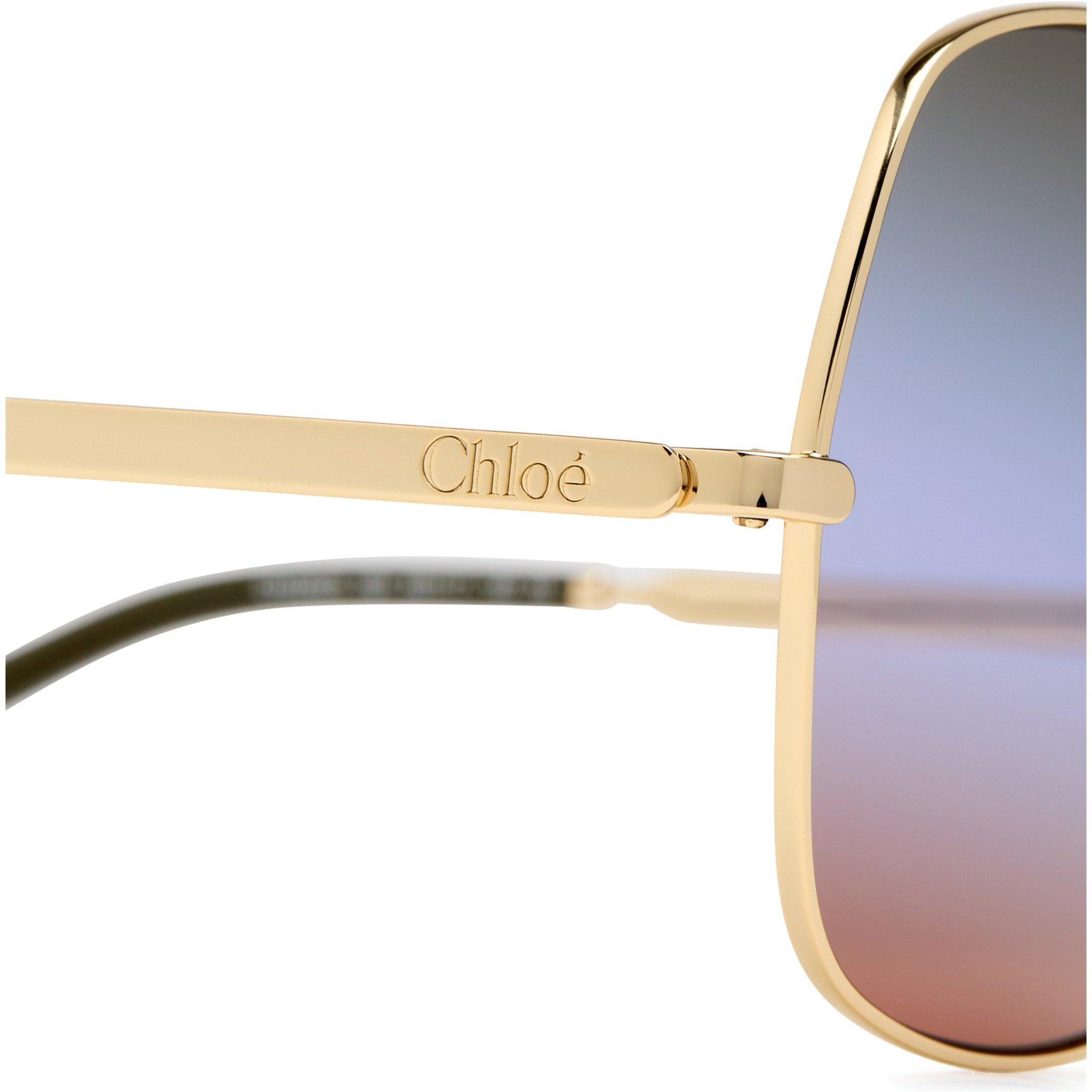 BLUE AND OTHER - Chloe - Women's Metal Square Sunglasses - 3