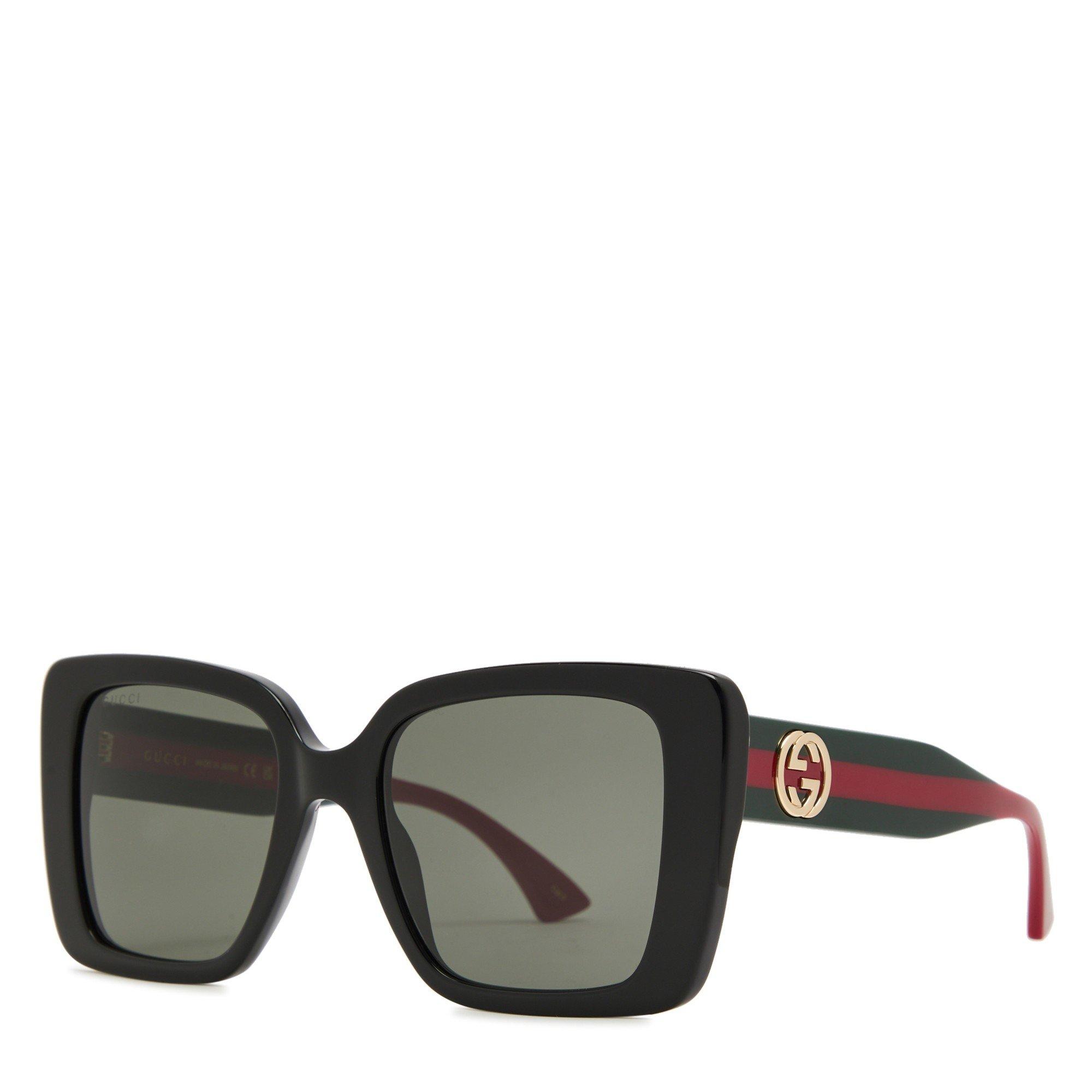 BLACK AND OTHER - Gucci - GUCCI F LOGO SQUARE ACETATE SG - 1