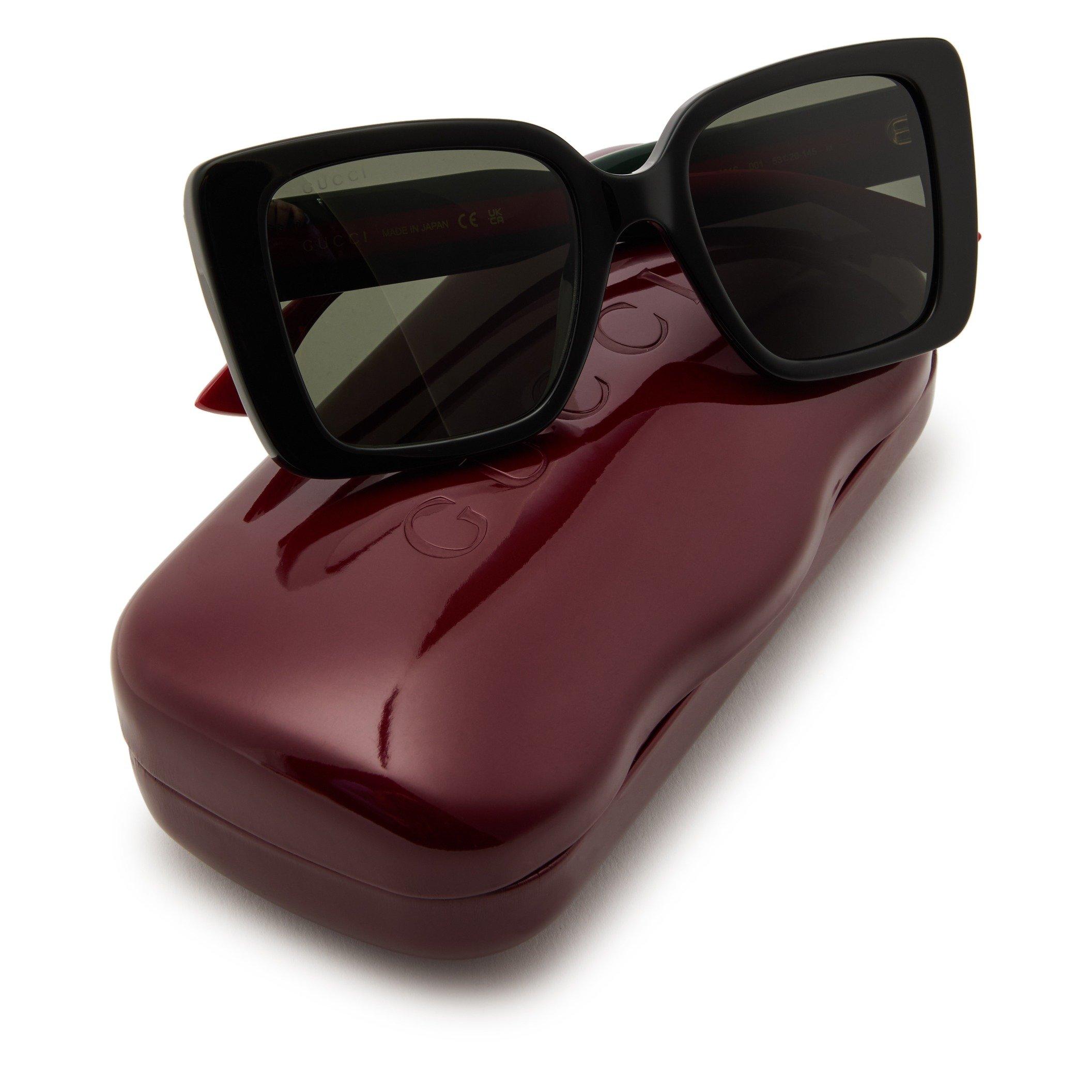 BLACK AND OTHER - Gucci - GUCCI F LOGO SQUARE ACETATE SG - 4
