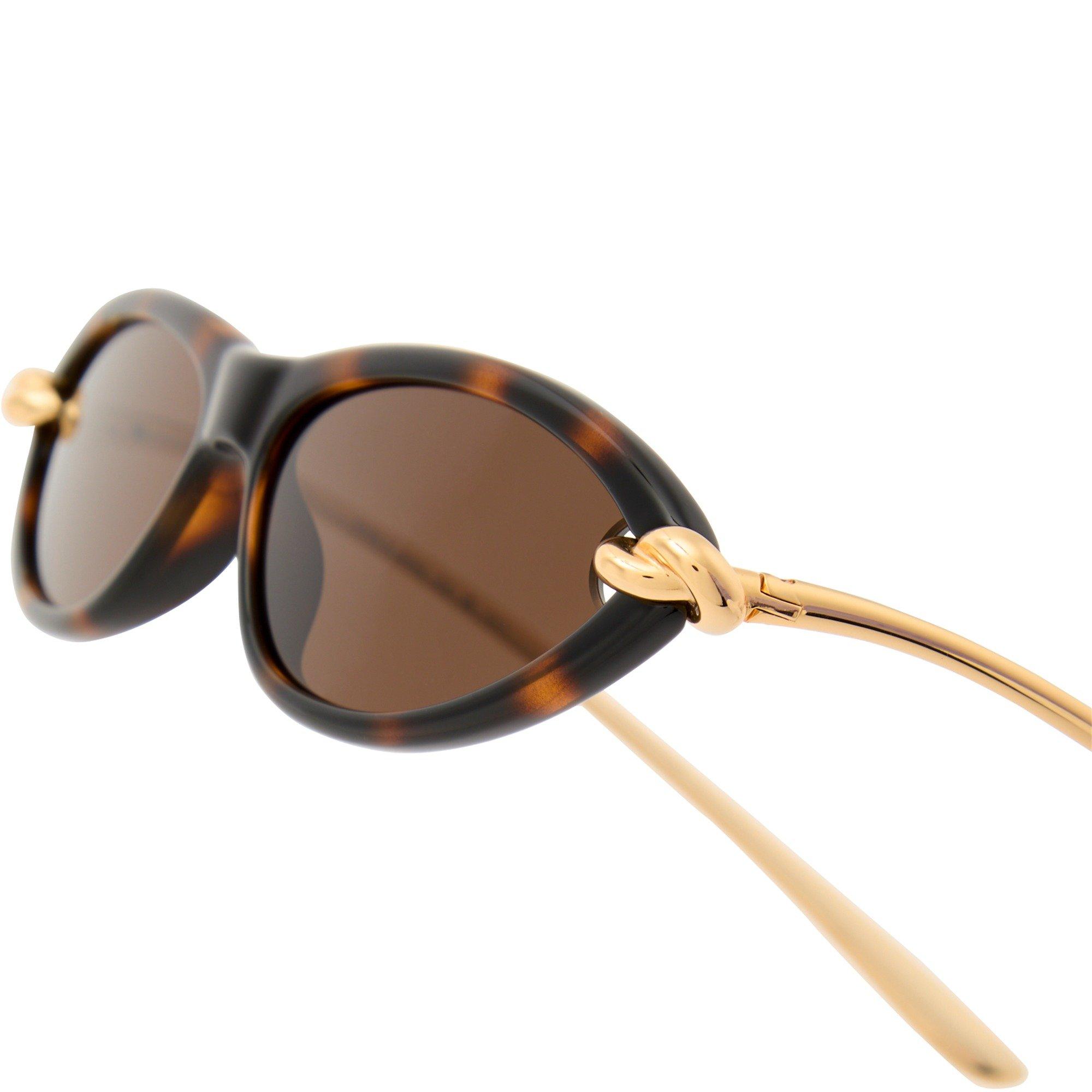 BROWN HAVANA - Bottega Veneta - BV F CATEYE KNOT DETAIL SG - 3