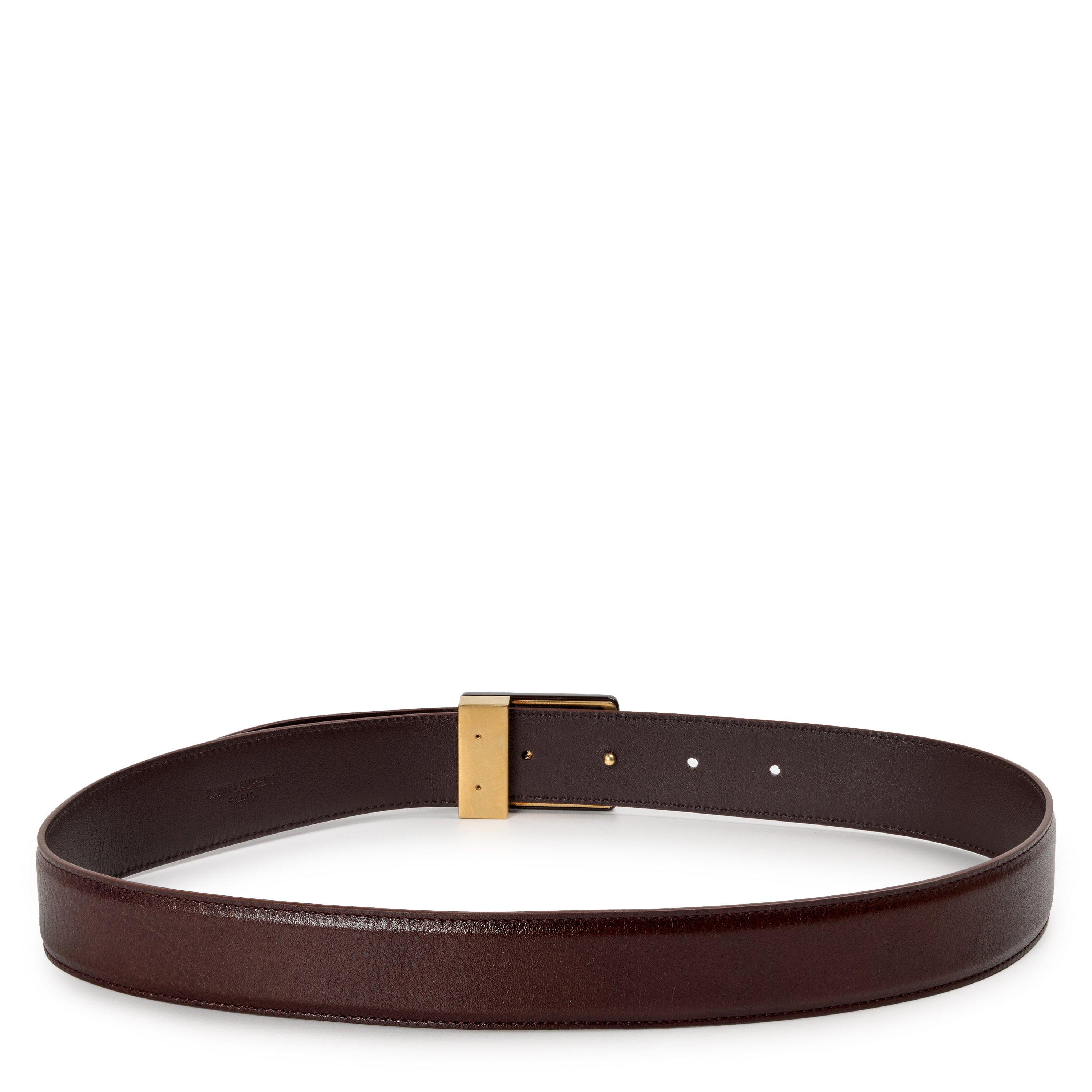 BROWN - Saint Laurent - SMOOTH CALFSKIN SQUARE BU - 2