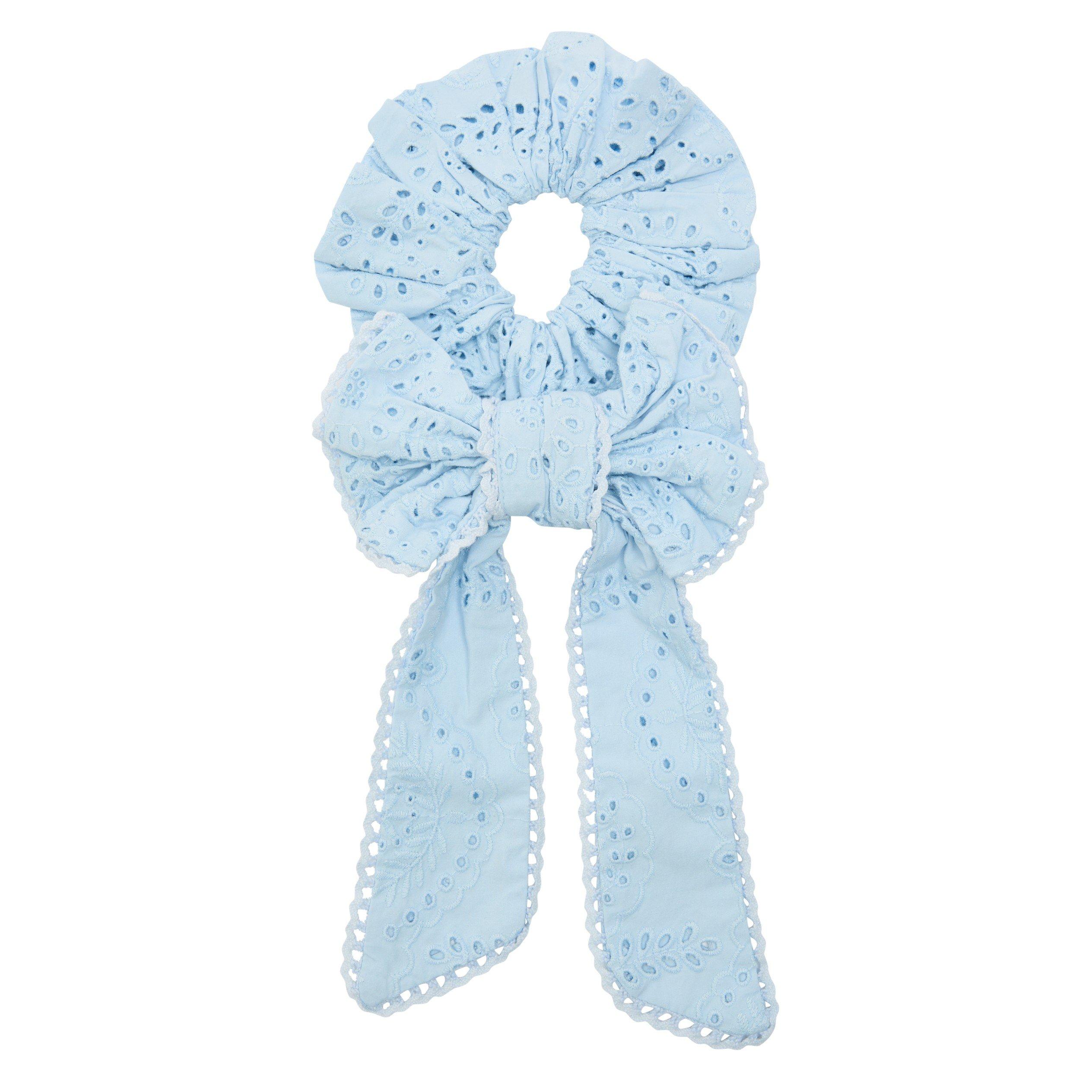 BLUE - Damson Madder - ACC IRIS BRODERIE SCRUNCHIE - 1
