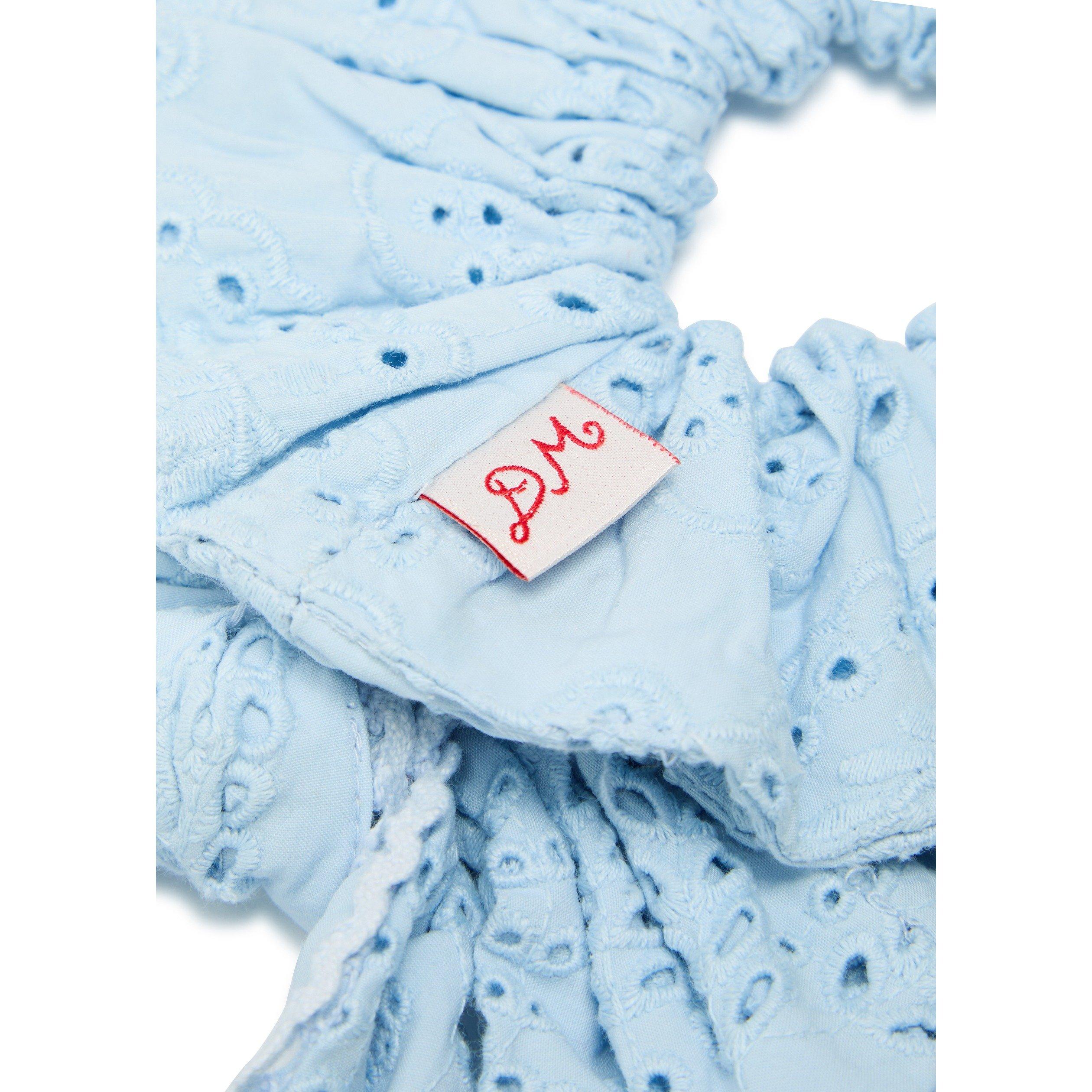 BLUE - Damson Madder - ACC IRIS BRODERIE SCRUNCHIE - 2