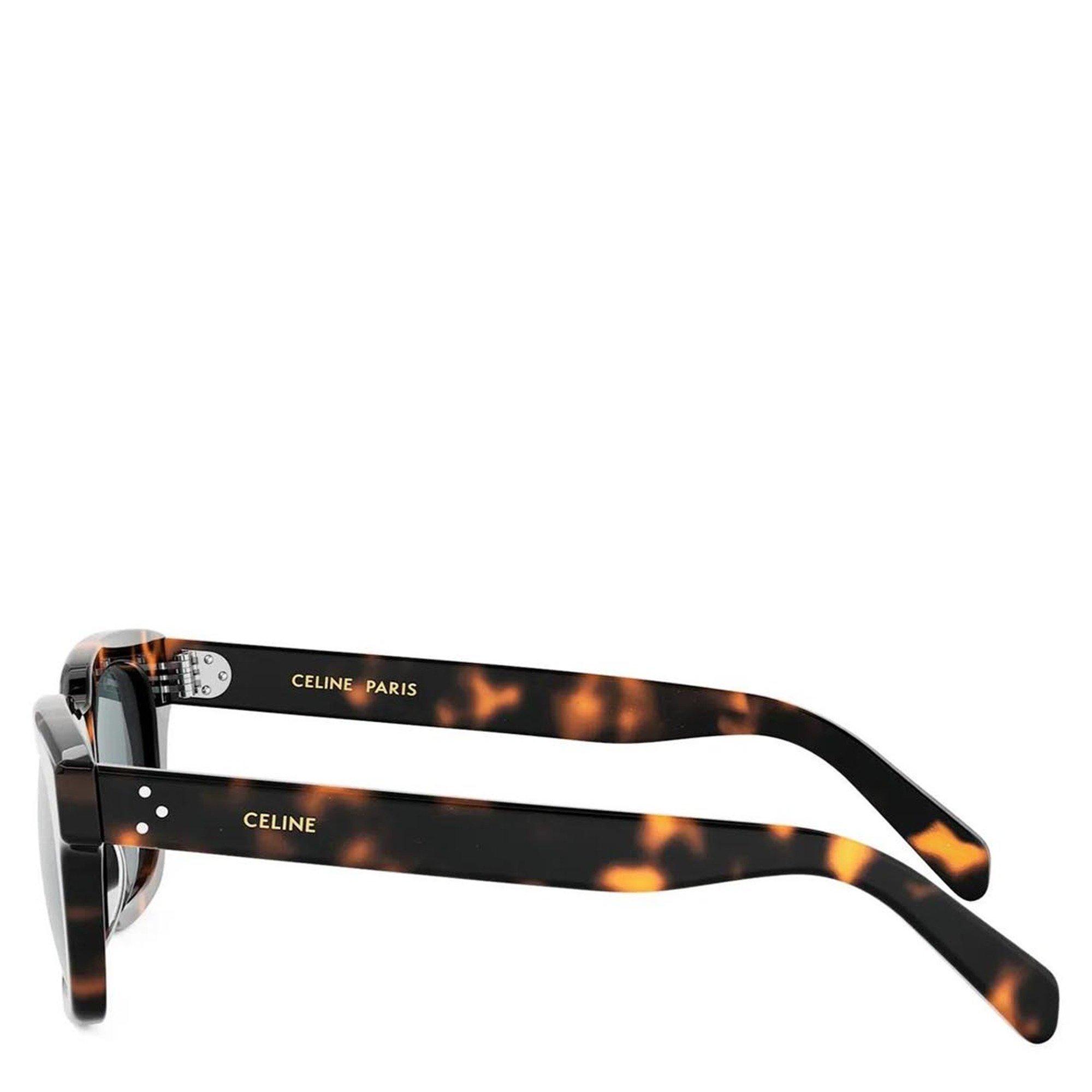 BROWN HAVANA - Celine - 3 Dots Rectangle Sunglasses - 3