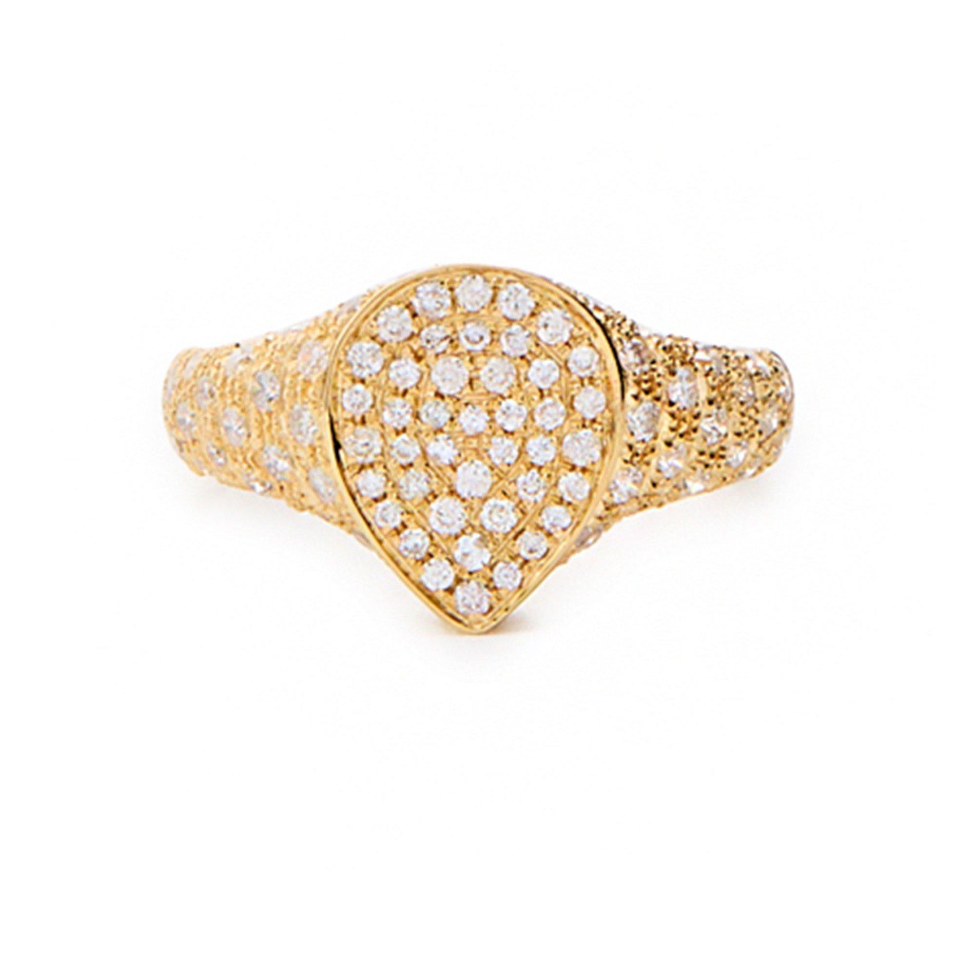 Yvonne Leon MINI CHEVALIERE POIRE DIAMANTS