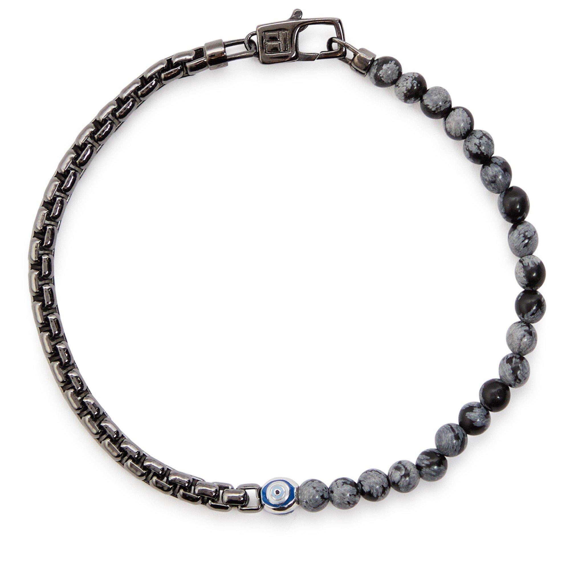 BLACK AND OTHER - Tateossian - TAT SINGLE WRAP 2MM BOX CHAIN